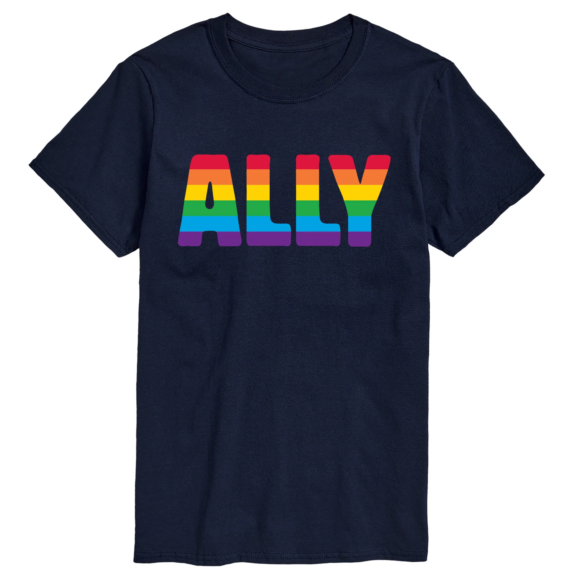 Instant Message - Rainbow Ally - Men's Short Sleeve Graphic T-shirt - Image 2