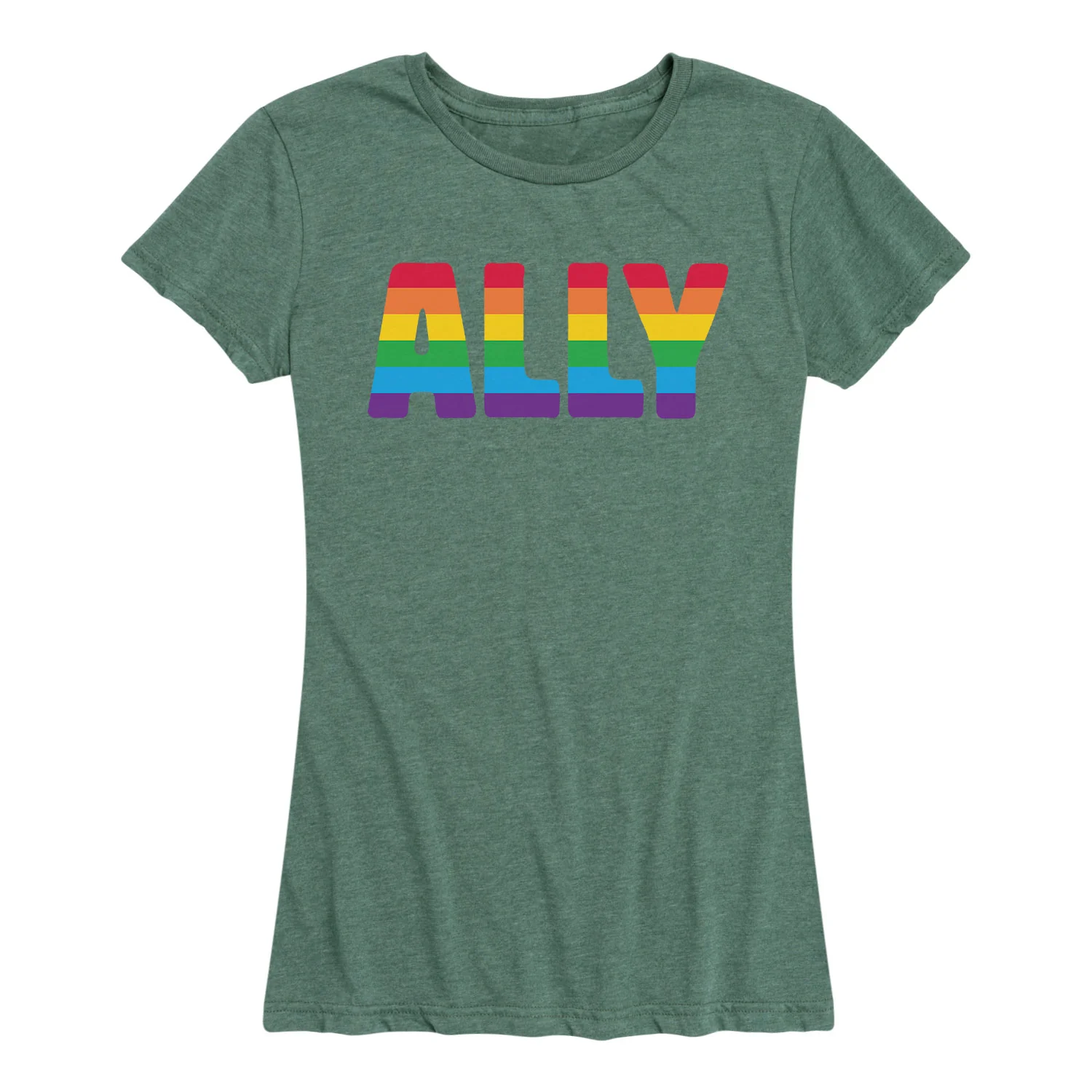 Instant Message - Rainbow Ally - Women's Short Sleeve Graphic T-shirt - Image 2