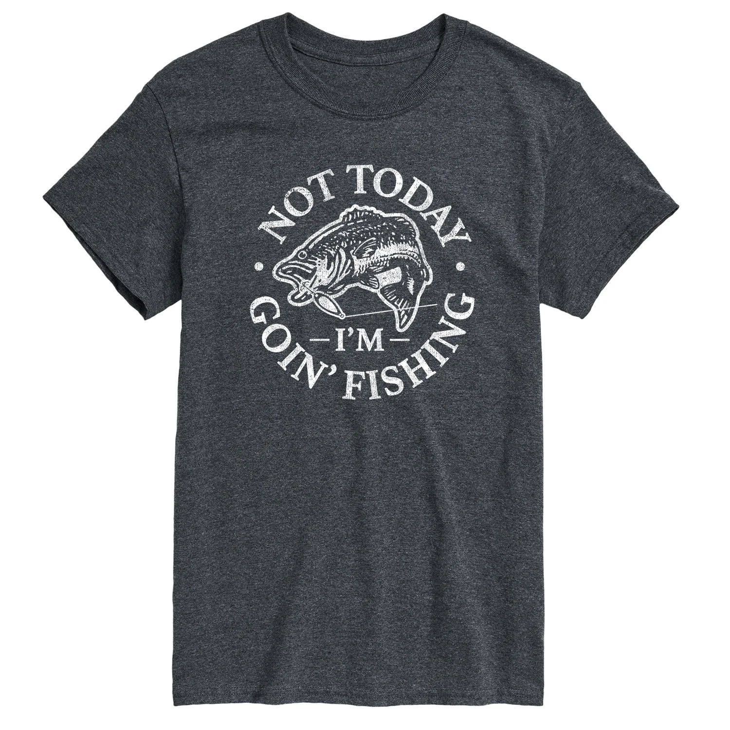 Instant Message - Not Today Goin Fishing - Men's Short Sleeve Graphic T-Shirt - Image 3