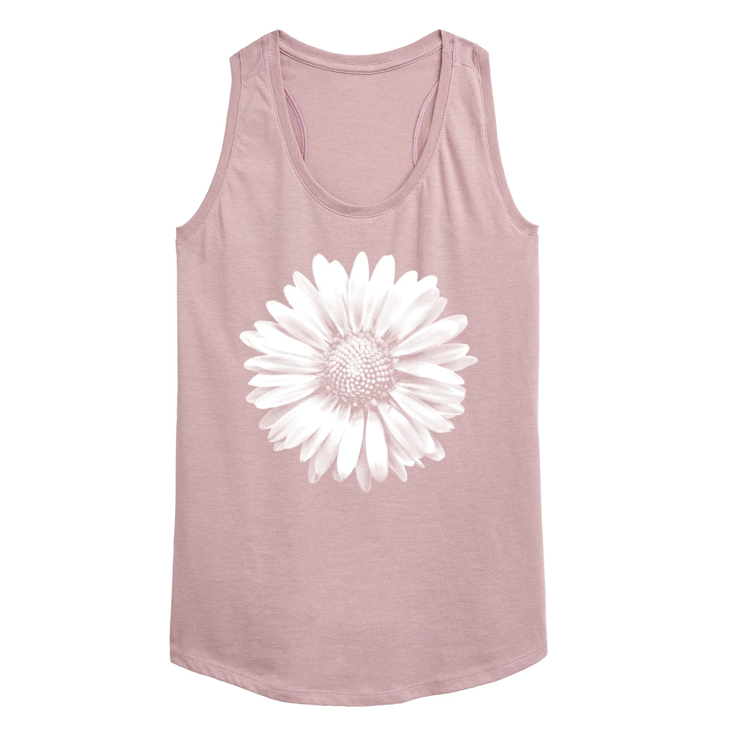 Instant Message - White Daisy - Women's Racerback Graphic Tank