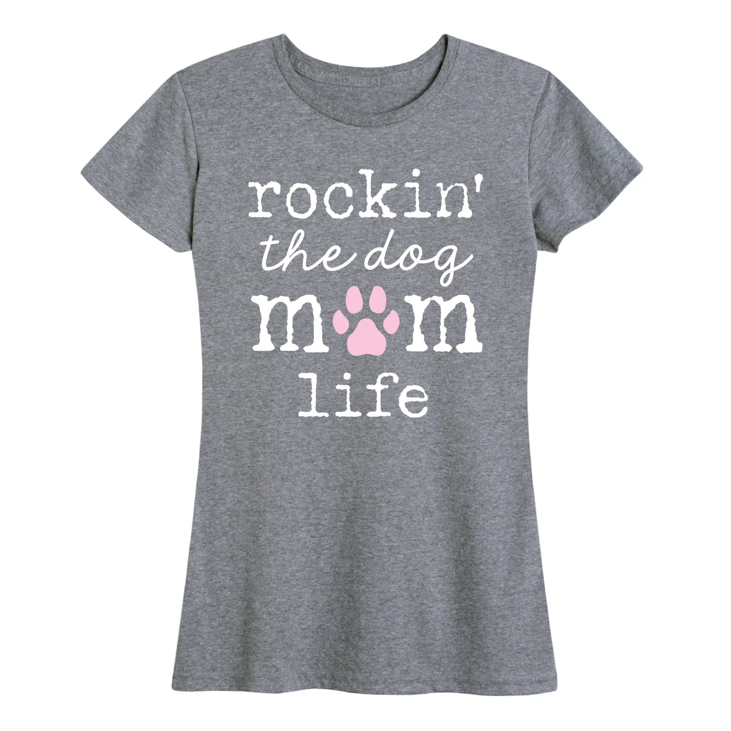 Instant Message - Rockin Dog Mom Life - Women's Short Sleeve Graphic T-shirt