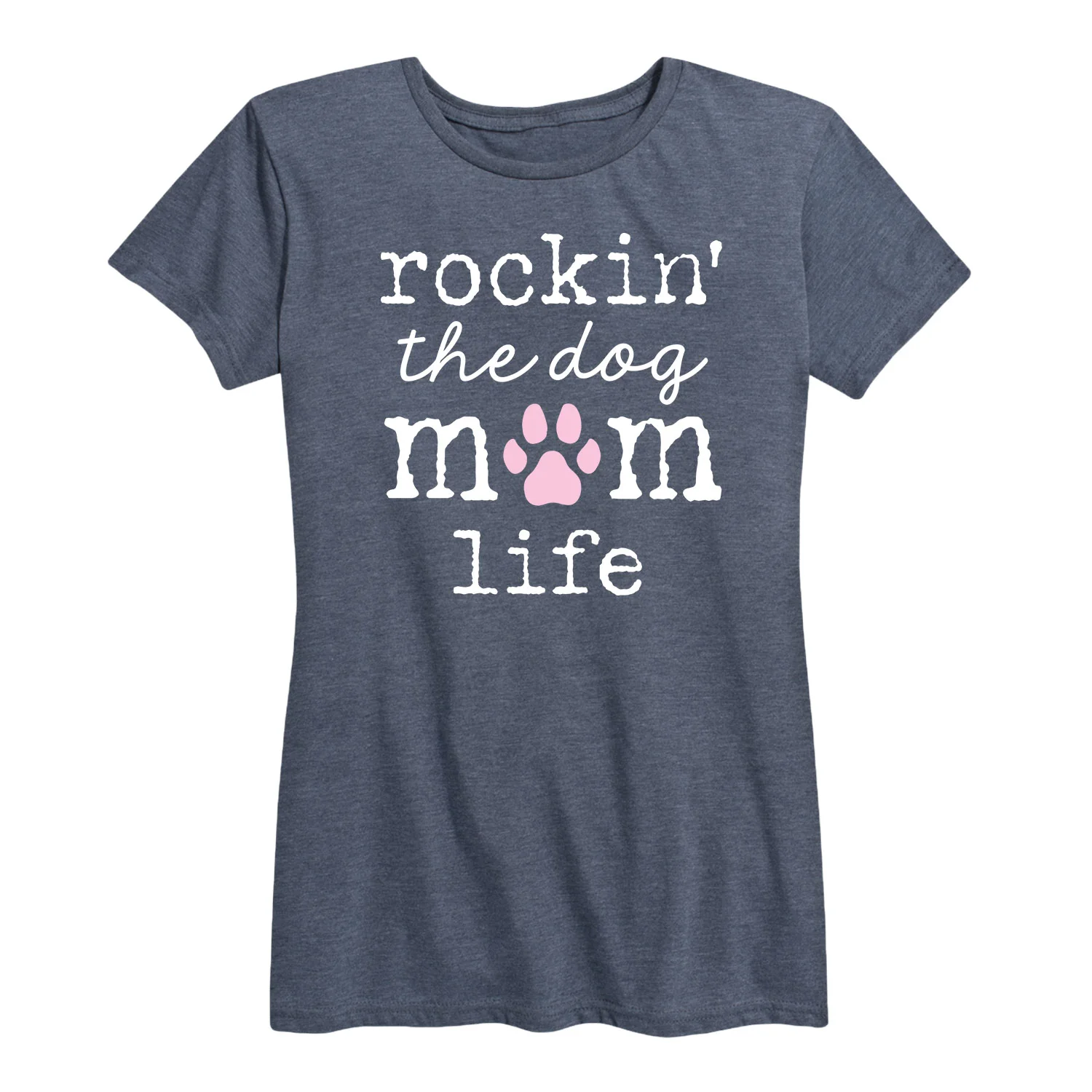 Instant Message - Rockin Dog Mom Life - Women's Short Sleeve Graphic T-shirt - Image 2