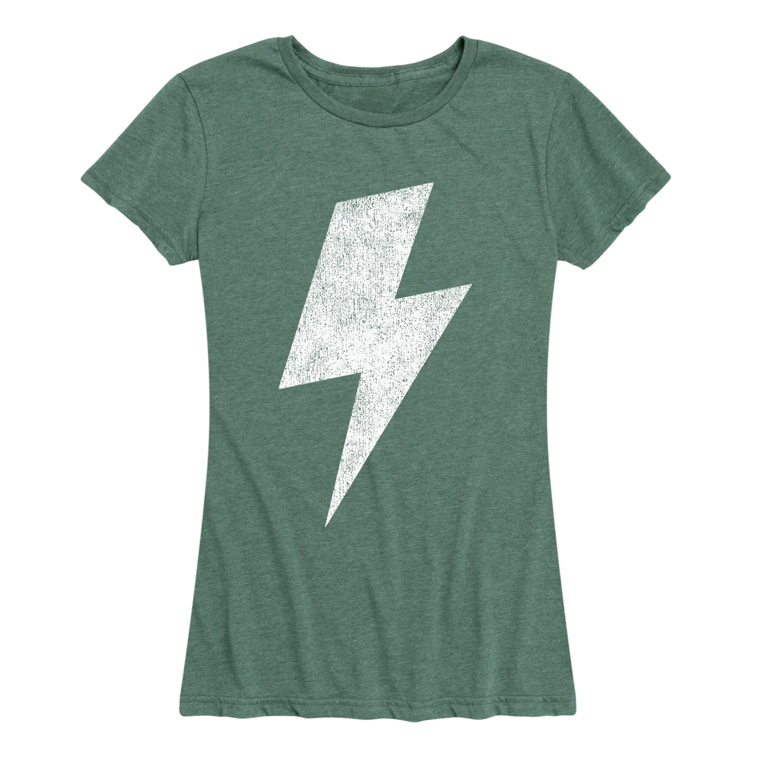 Instant Message - White Lightning Bolt - Women's Short Sleeve Graphic T-shirt - Image 2