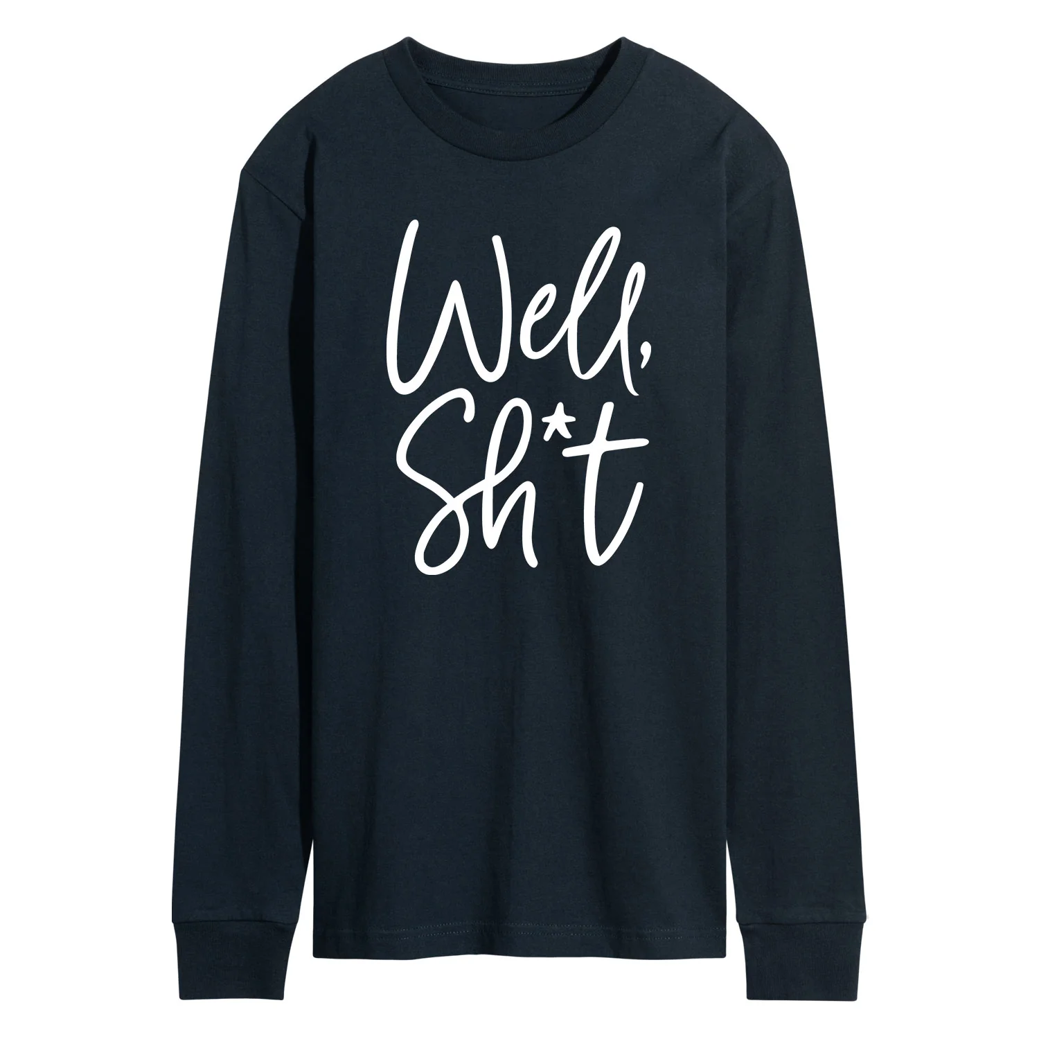 Instant Message - Well Sh*t - Men's Long Sleeve Graphic T-shirt - Image 2
