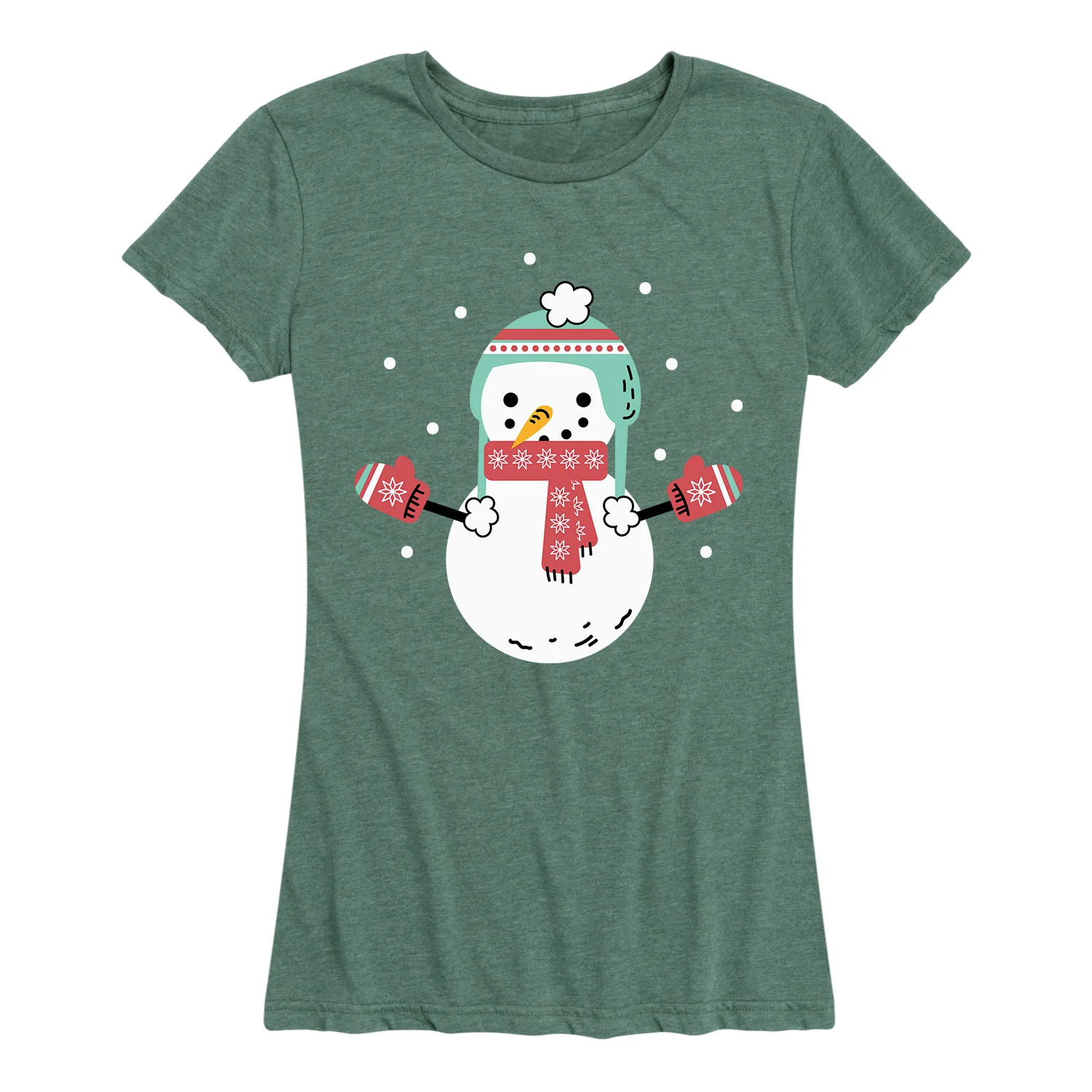 Instant Message - Scandinavian Snowman - Women's Short Sleeve Graphic T-shirt