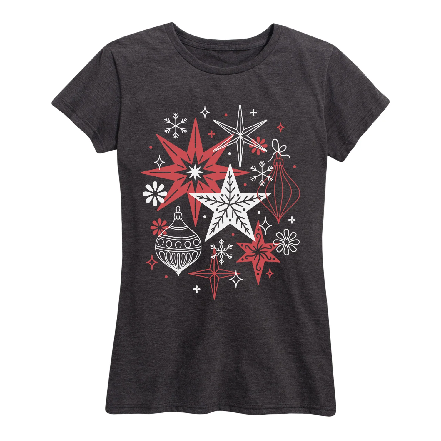 Instant Message - Scandinavian Stars Ornaments - Women's Short Sleeve Graphic T-shirt - Image 2
