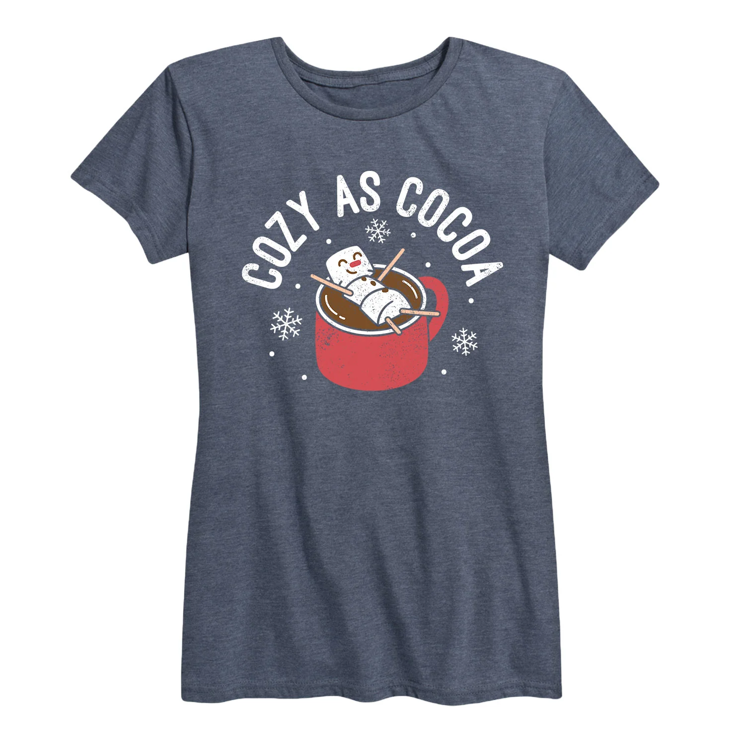 Instant Message - Cozy as Cocoa- Women's Short Sleeve Graphic T-shirt - Image 2