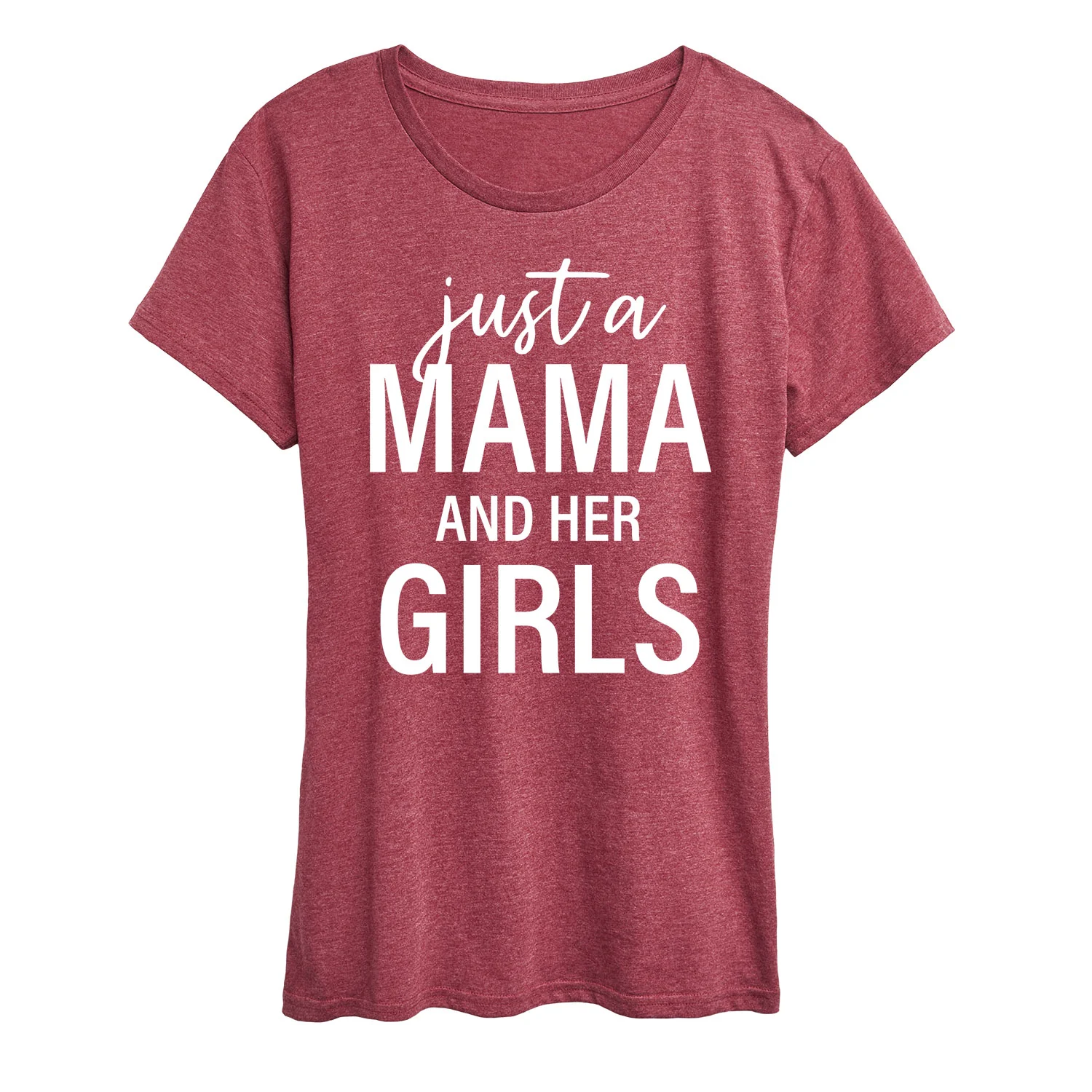 Instant Message - Just A Mama And Her Girls - Women's Short Sleeve Graphic T-Shirt - Image 3