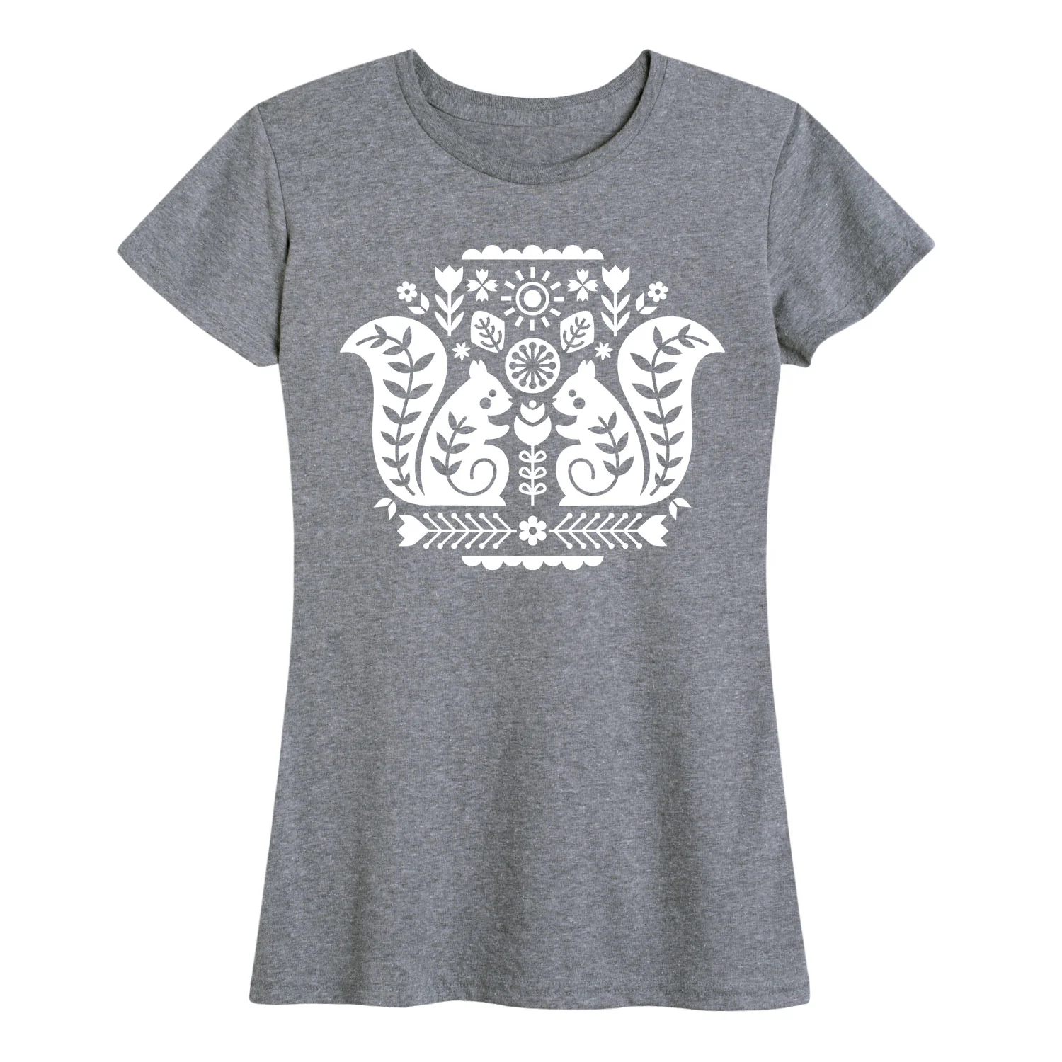 Instant Message - Scandinavian Squirrels - Women's Short Sleeve Graphic T-shirt - Image 7