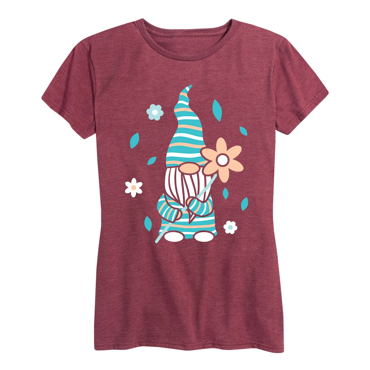 Instant Message - Scandinavian Garden Gnome - Women's Short Sleeve Graphic T-shirt - Image 3