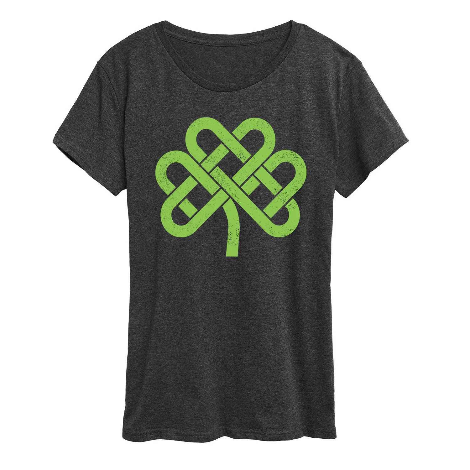 Instant Message - Celtic Knot Shamrock - Women's Short Sleeve Graphic T-Shirt - Image 3