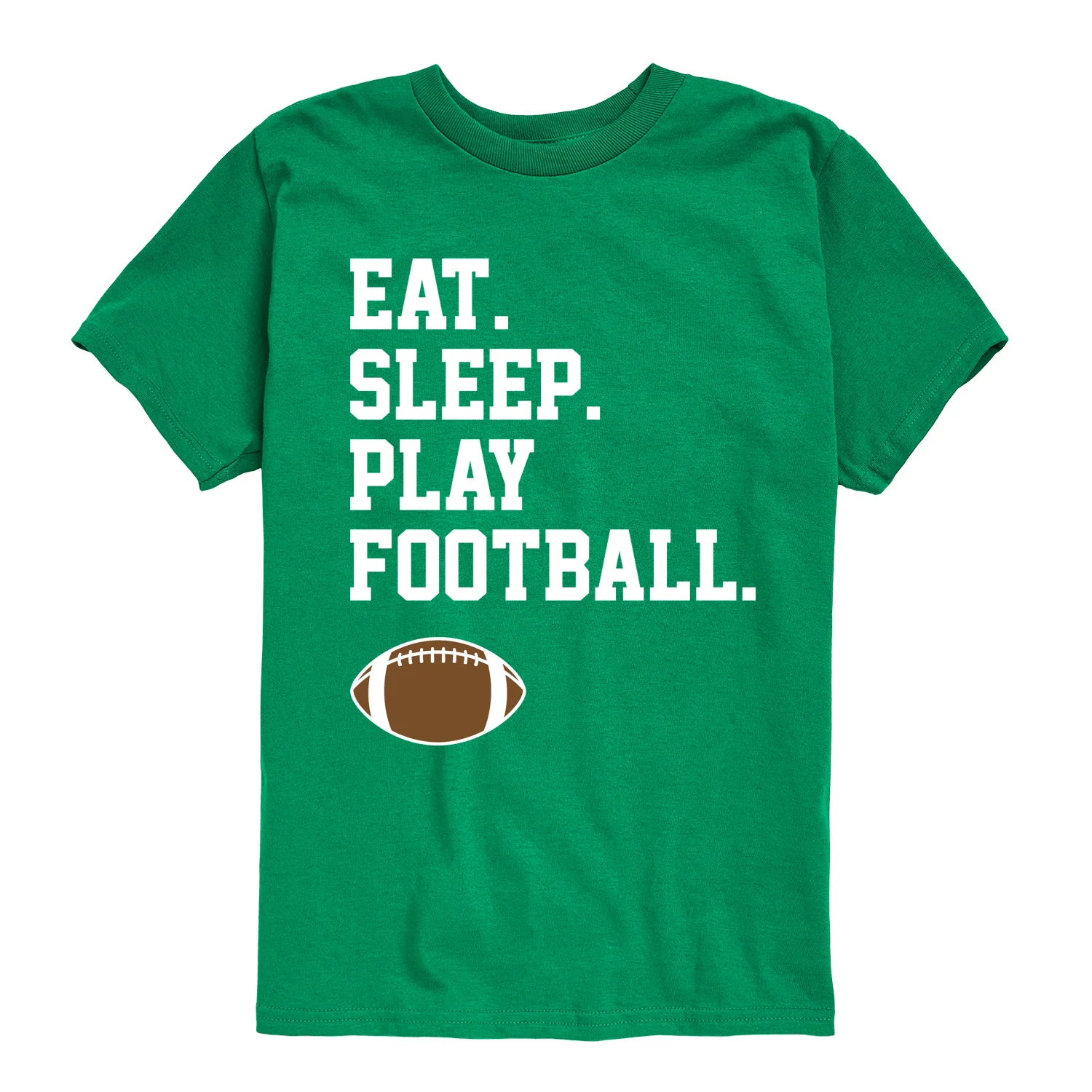 Instant Message - Eat Sleep Play Football - Toddler & Youth Short Sleeve Graphic T-Shirt - Image 3