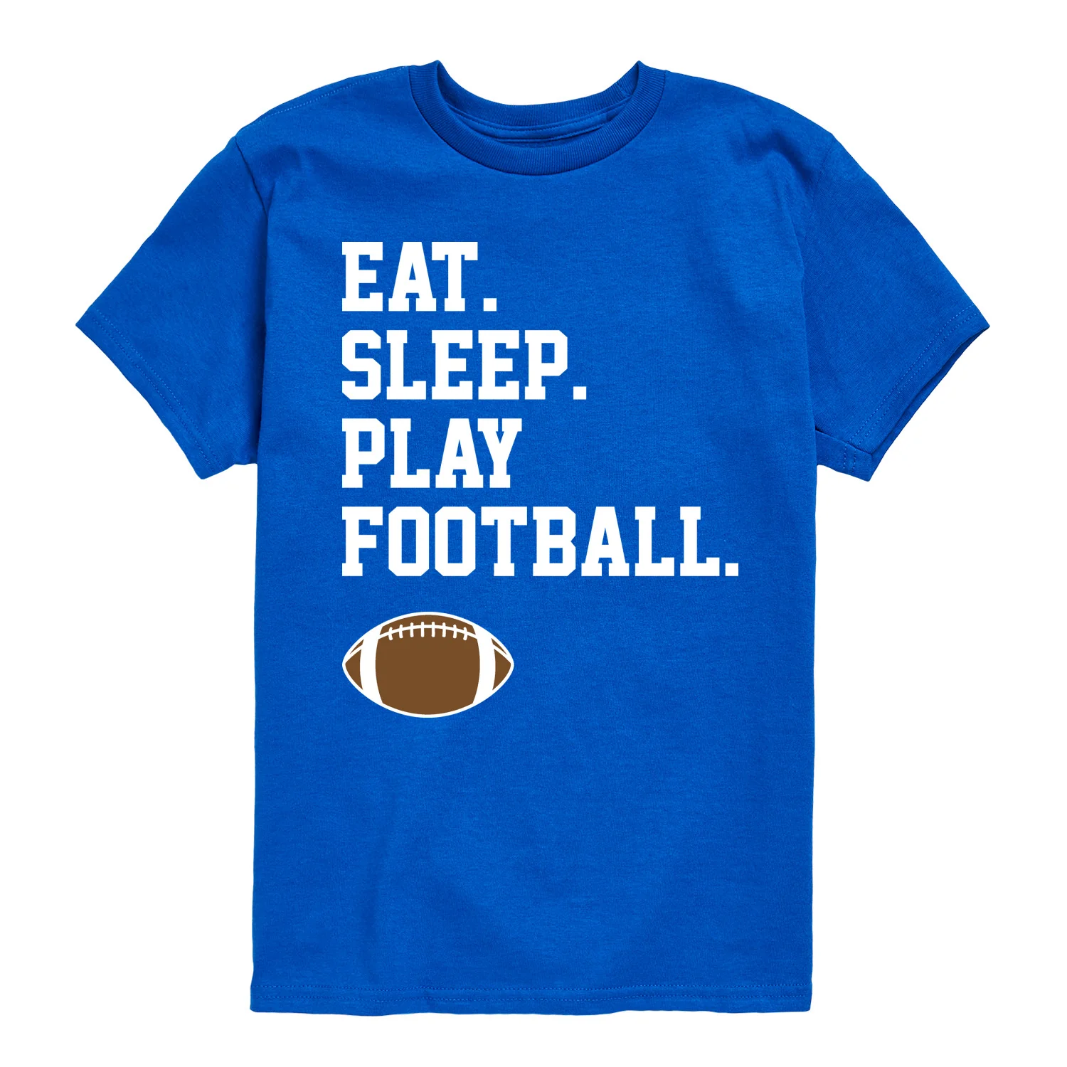 Instant Message - Eat Sleep Play Football - Toddler & Youth Short Sleeve Graphic T-Shirt - Image 4