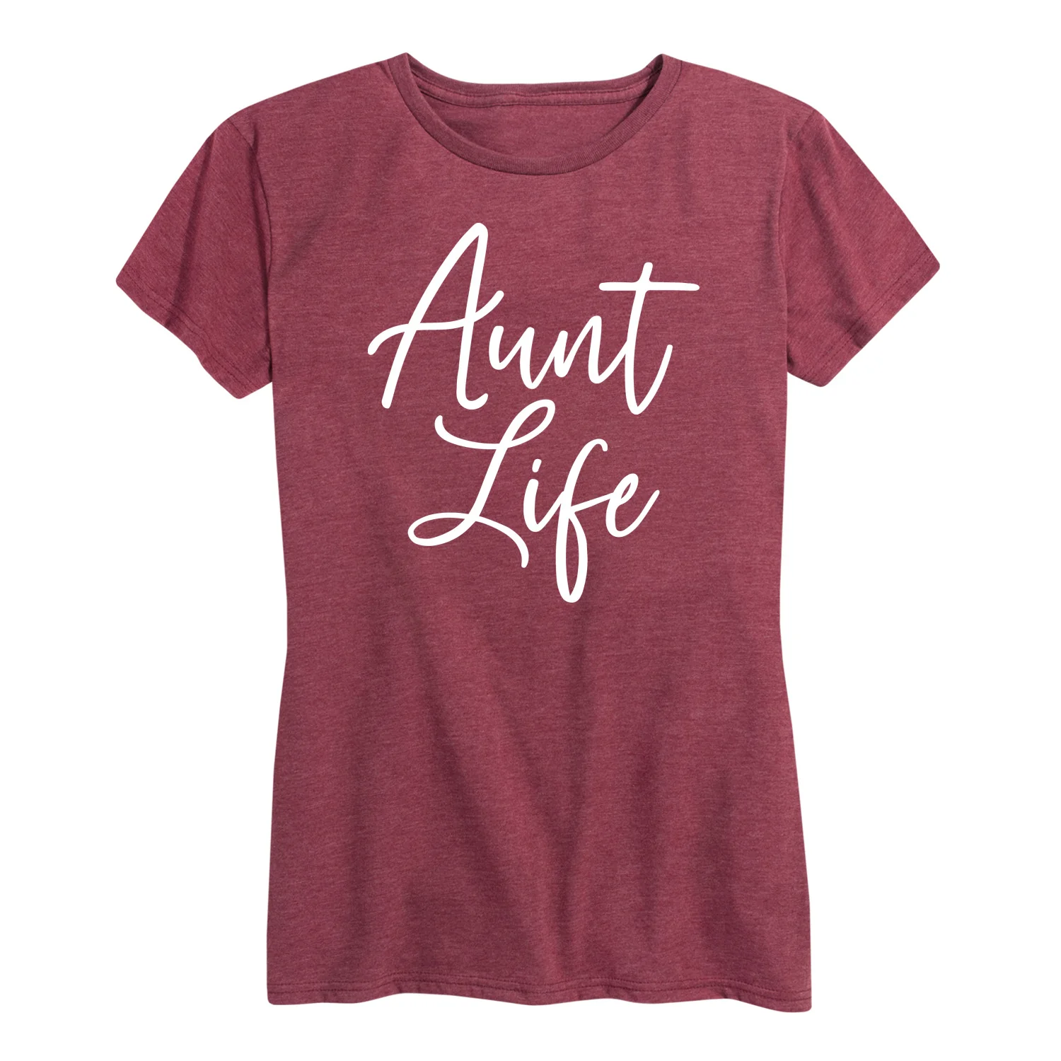Instant Message - Aunt Life Script - Women's Short Sleeve Graphic T-Shirt