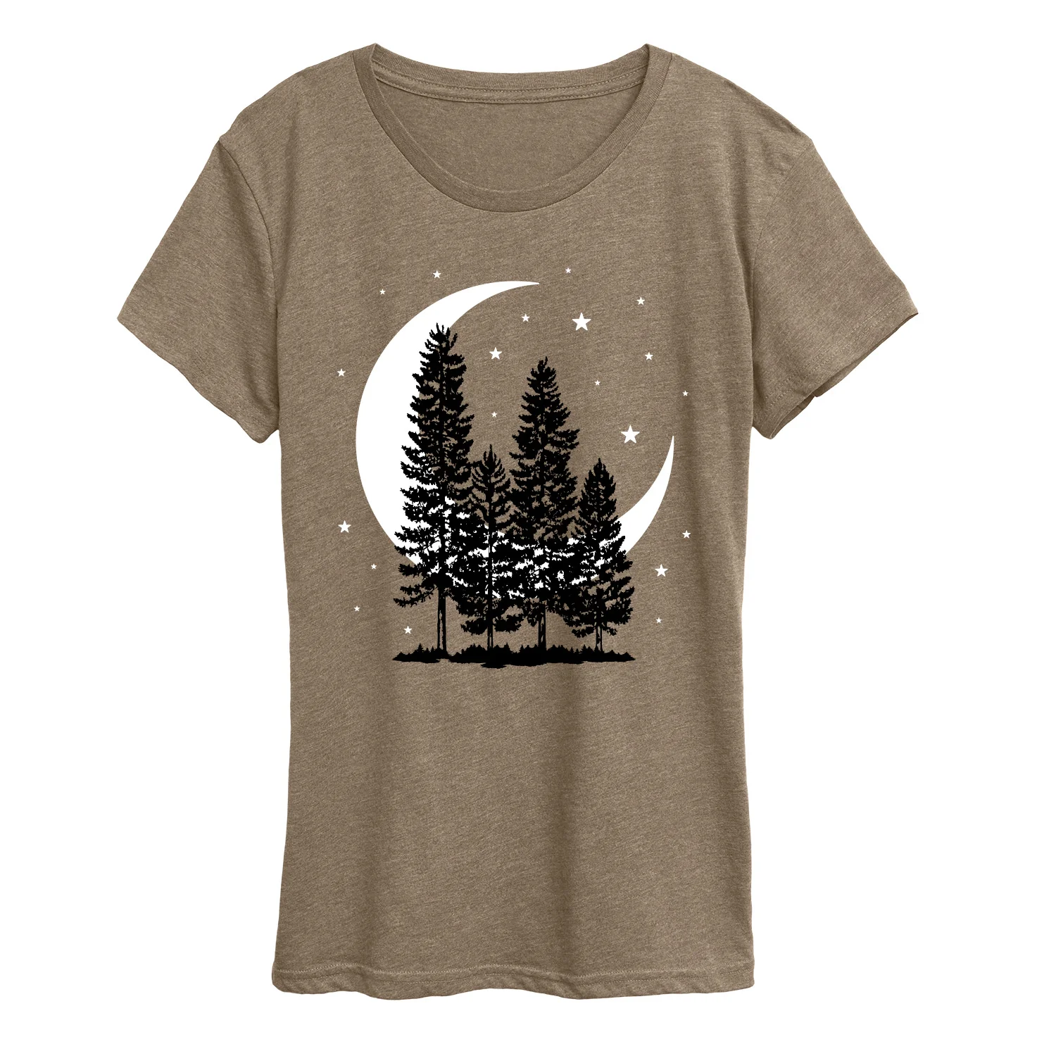 Instant Message - Crescent Moon Trees - Women's Short Sleeve Graphic T-shirt - Image 3