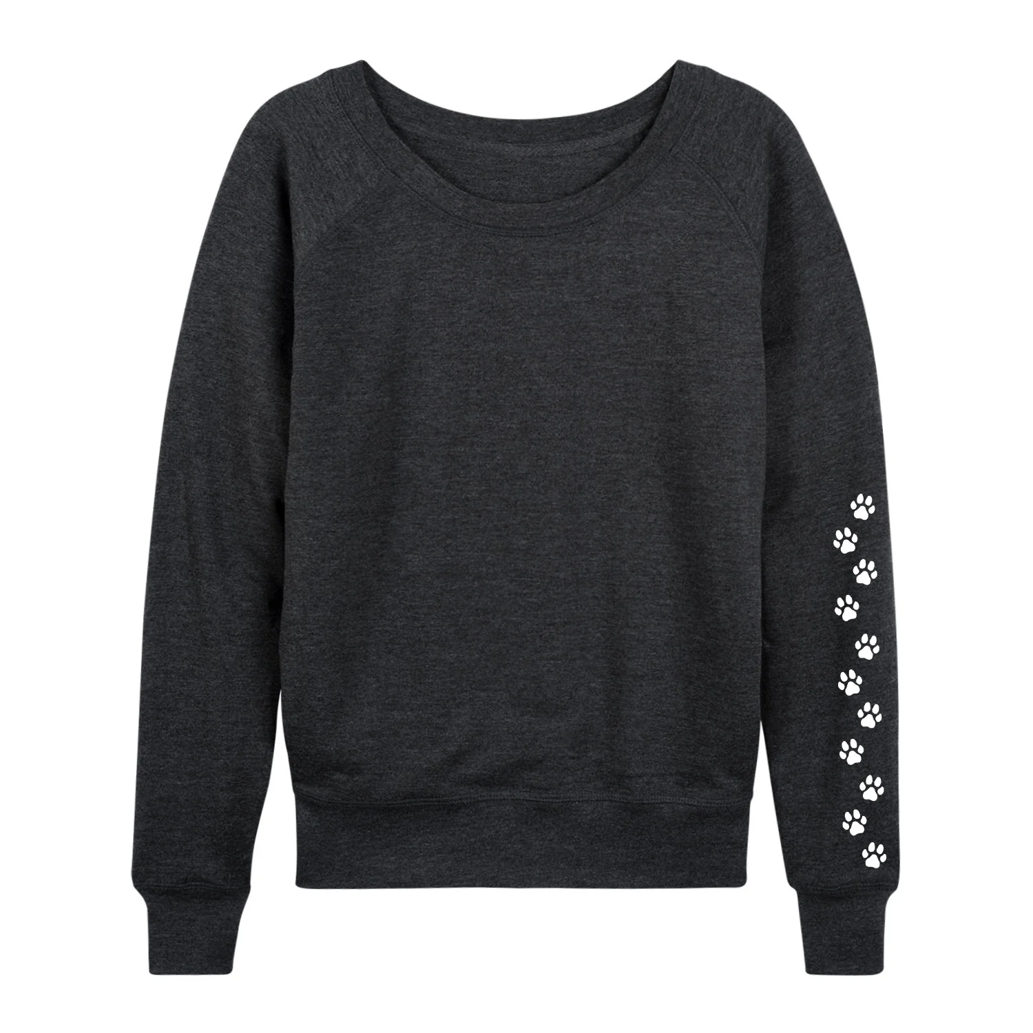 Instant Message - Paw Prints - Women's French Terry Long Sleeve Shirt