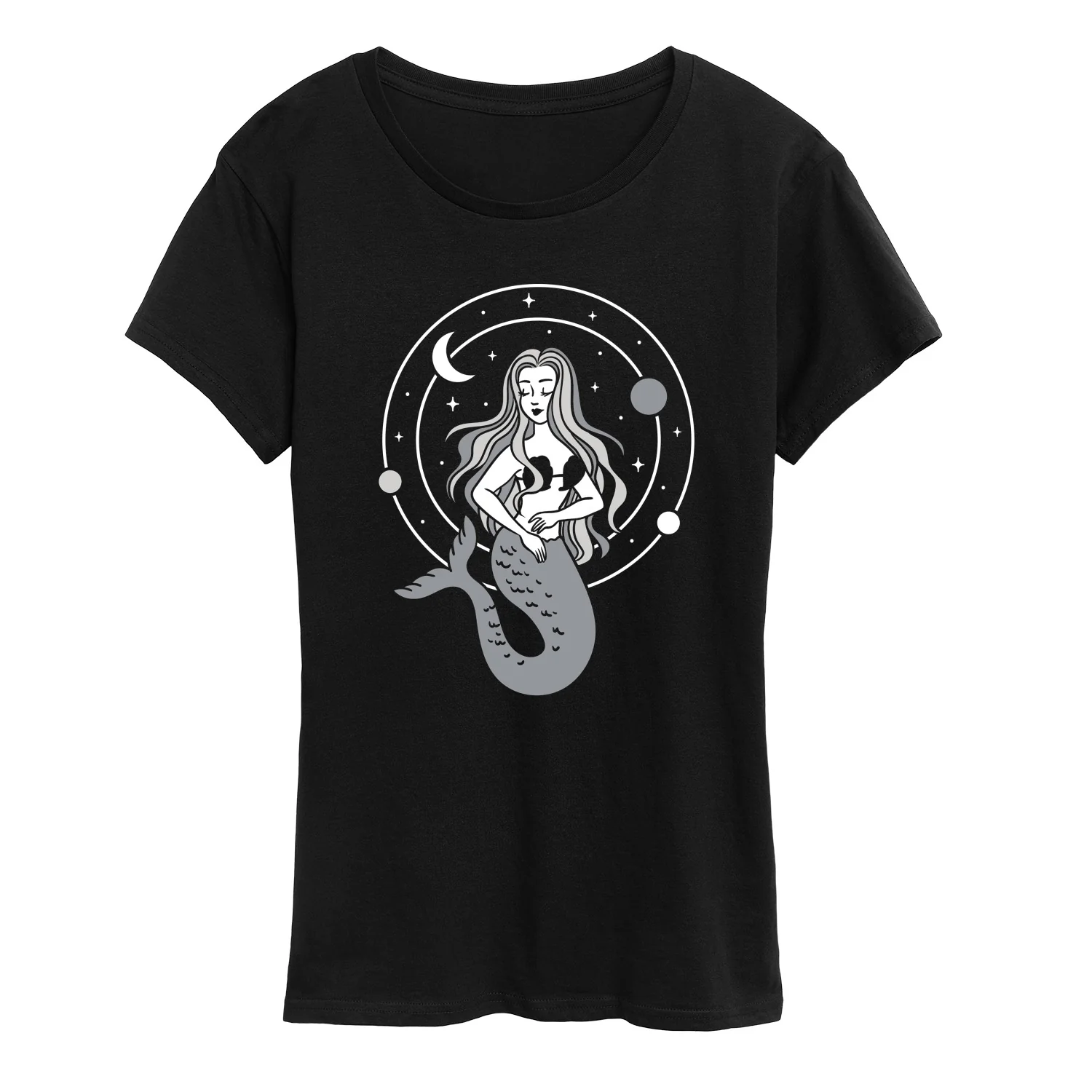 Instant Message - Celestial Mermaid - Women's Short Sleeve Graphic T-Shirt