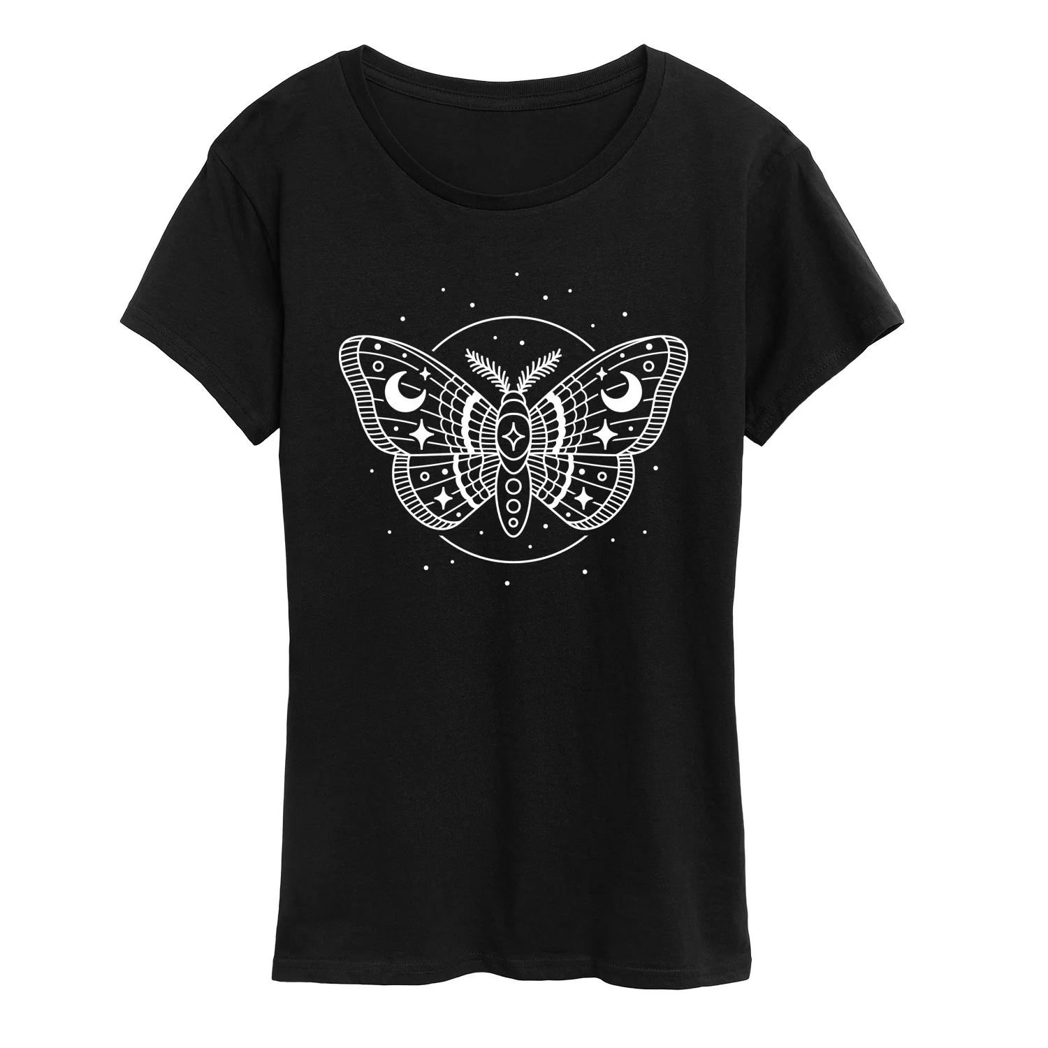 Instant Message - Celestial Moth - Women's Short Sleeve Graphic T-Shirt