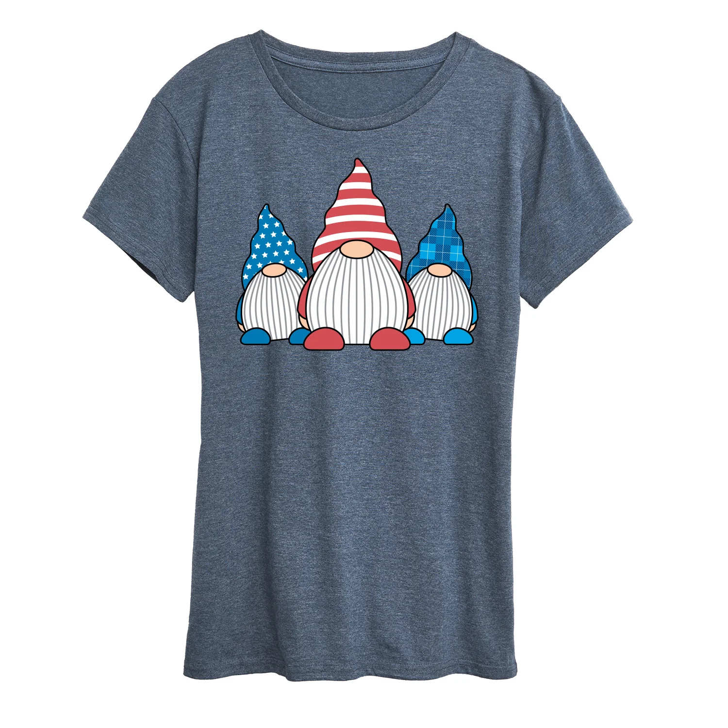 Instant Message - Patriotic Gnomes - Women's Short Sleeve Graphic T-Shirt - Image 2