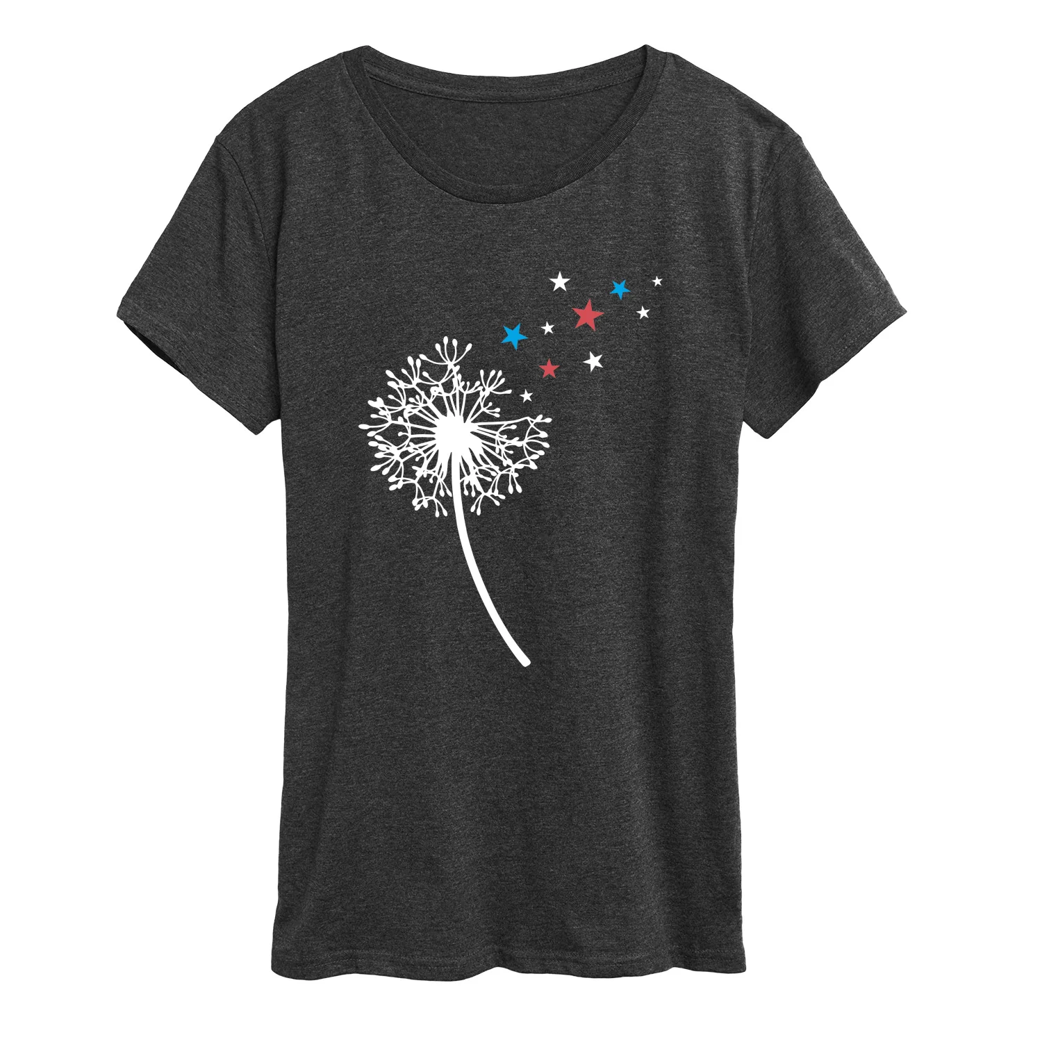 Instant Message - Dandelion With Stars - Women's Short Sleeve Graphic T-Shirt - Image 2