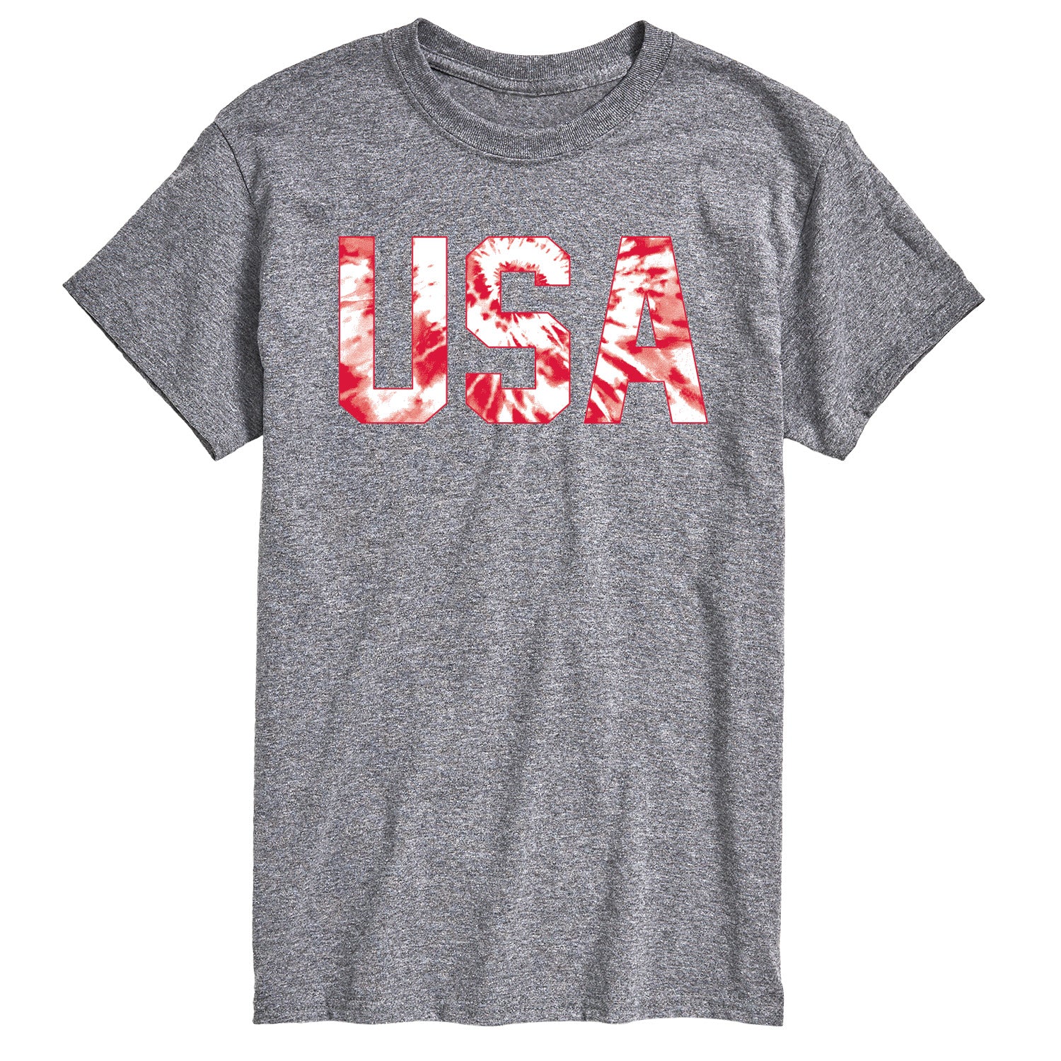 Instant Message - Tie Dye USA - Men's Short Sleeve Graphic T-Shirt - Image 2