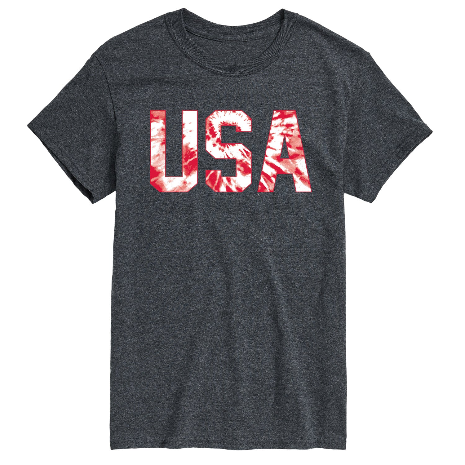 Instant Message - Tie Dye USA - Men's Short Sleeve Graphic T-Shirt - Image 4