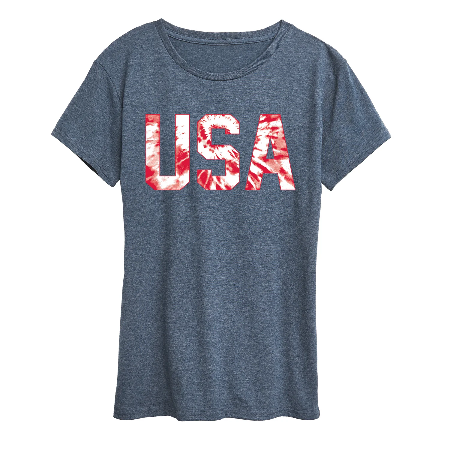 Instant Message - Tie Dye USA - Women's Short Sleeve Graphic T-Shirt - Image 2