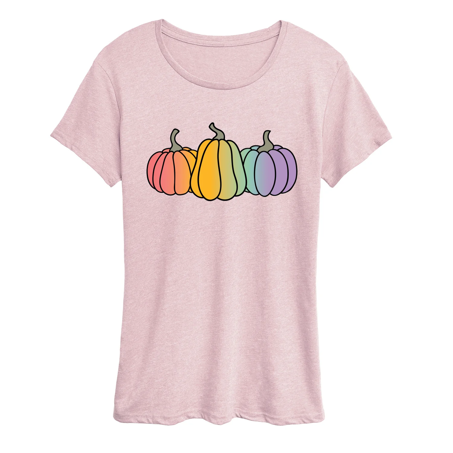 Instant Message - Rainbow Pumpkins - Women's Short Sleeve Graphic T-Shirt - Image 6