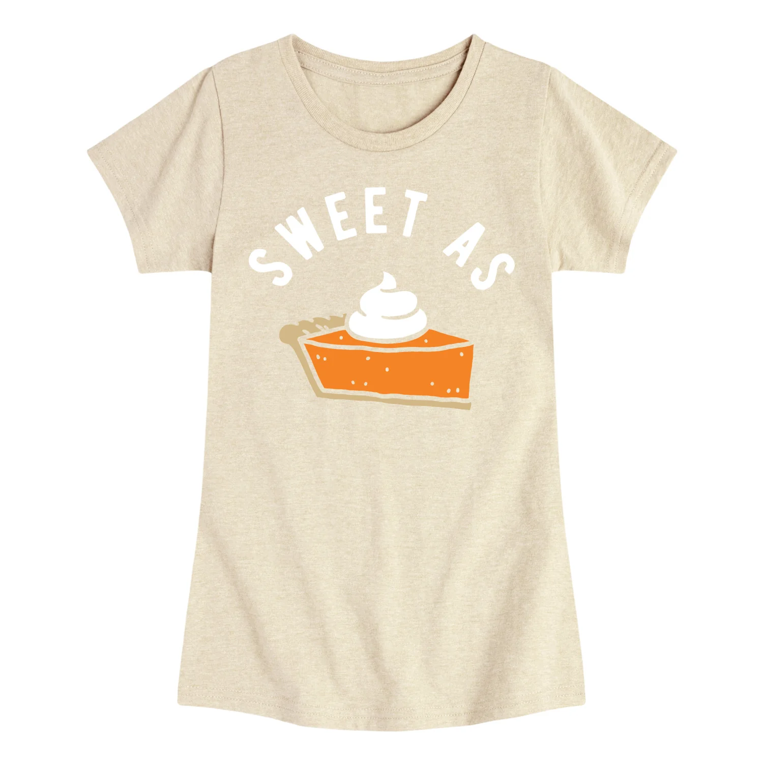 Instant Message - Sweet As Pumpkin Pie - Youth Girls Short Sleeve T-shirt