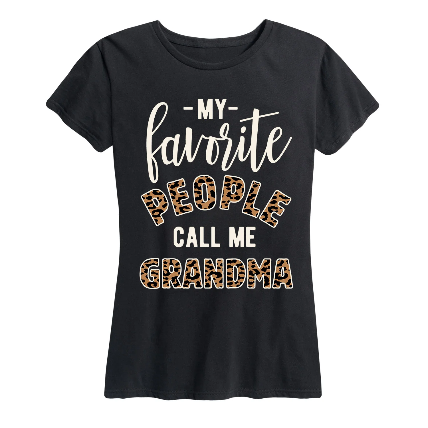 Instant Message - Favorite People Grandma - Women's and Women's Plus SIze Short Sleeve T-Shirt - Image 2