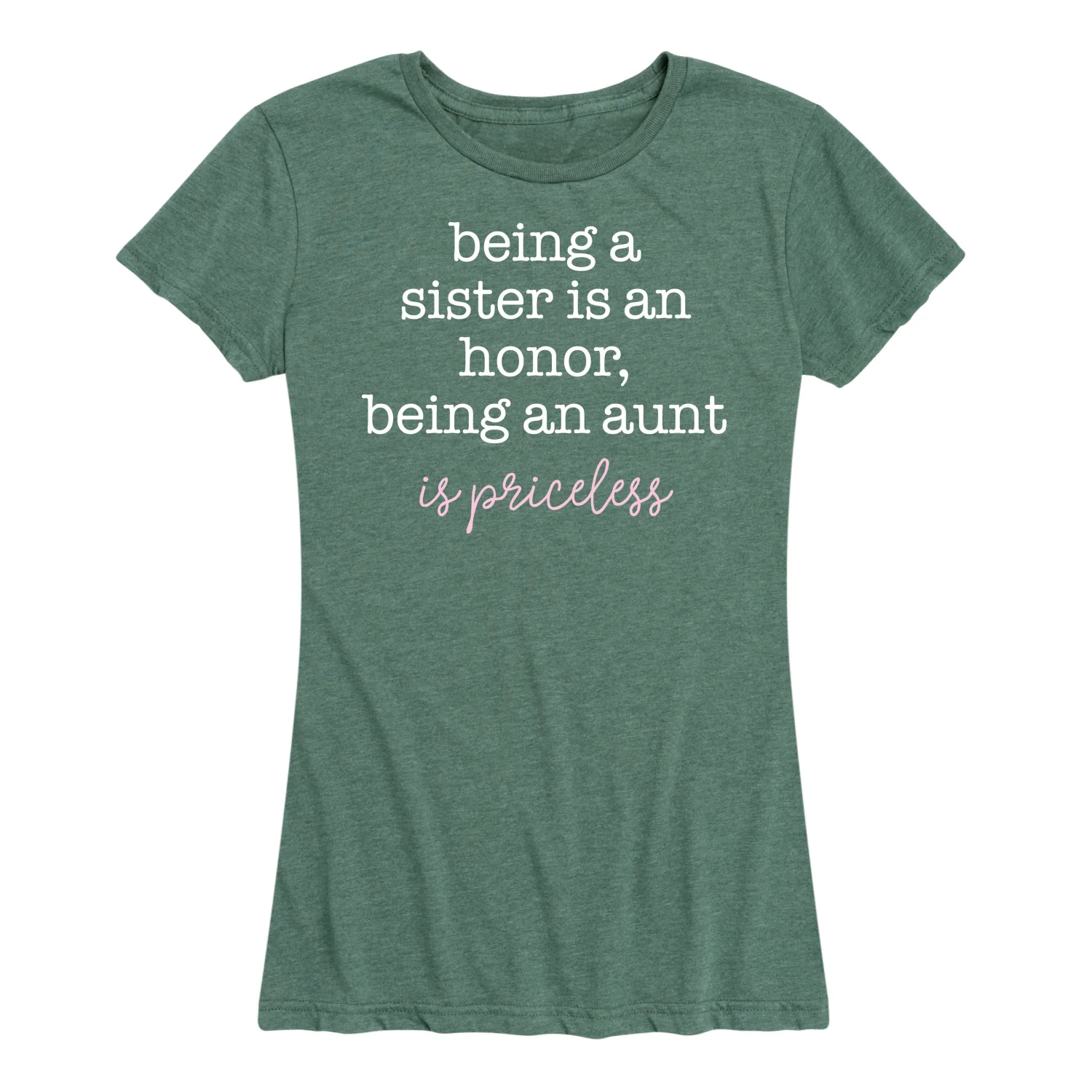 Instant Message - Being An Aunt Priceless - Women's Short Sleeve Graphic T-Shirt - Image 3