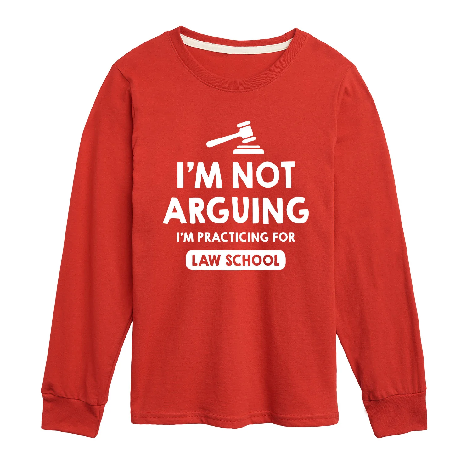Instant Message - Im Not Arguing Practicing For Law School - Toddler And Youth Long Sleeve Graphic T-Shirt - Image 3