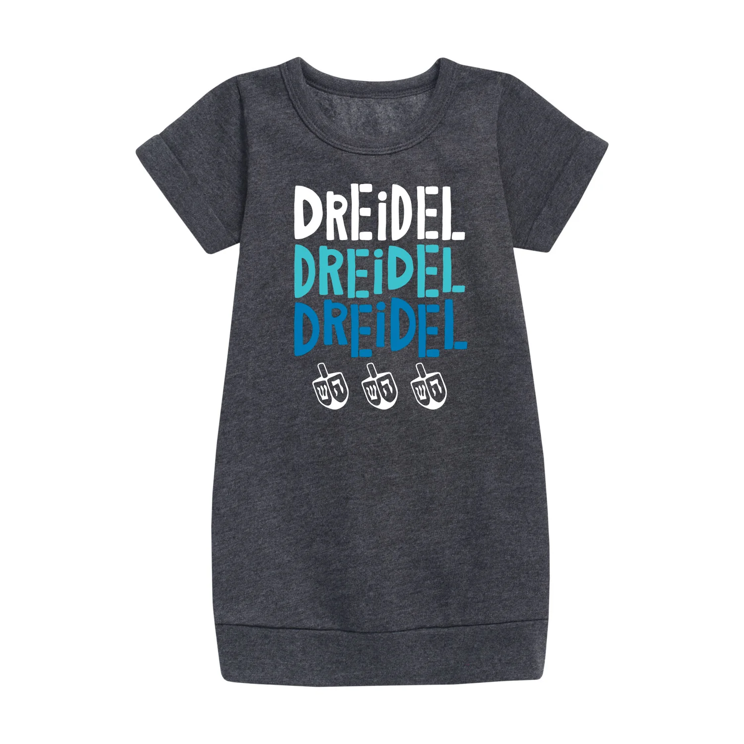 Instant Message - Dreidel Dreidel Dreidel - Girls Ss Fleece Dress