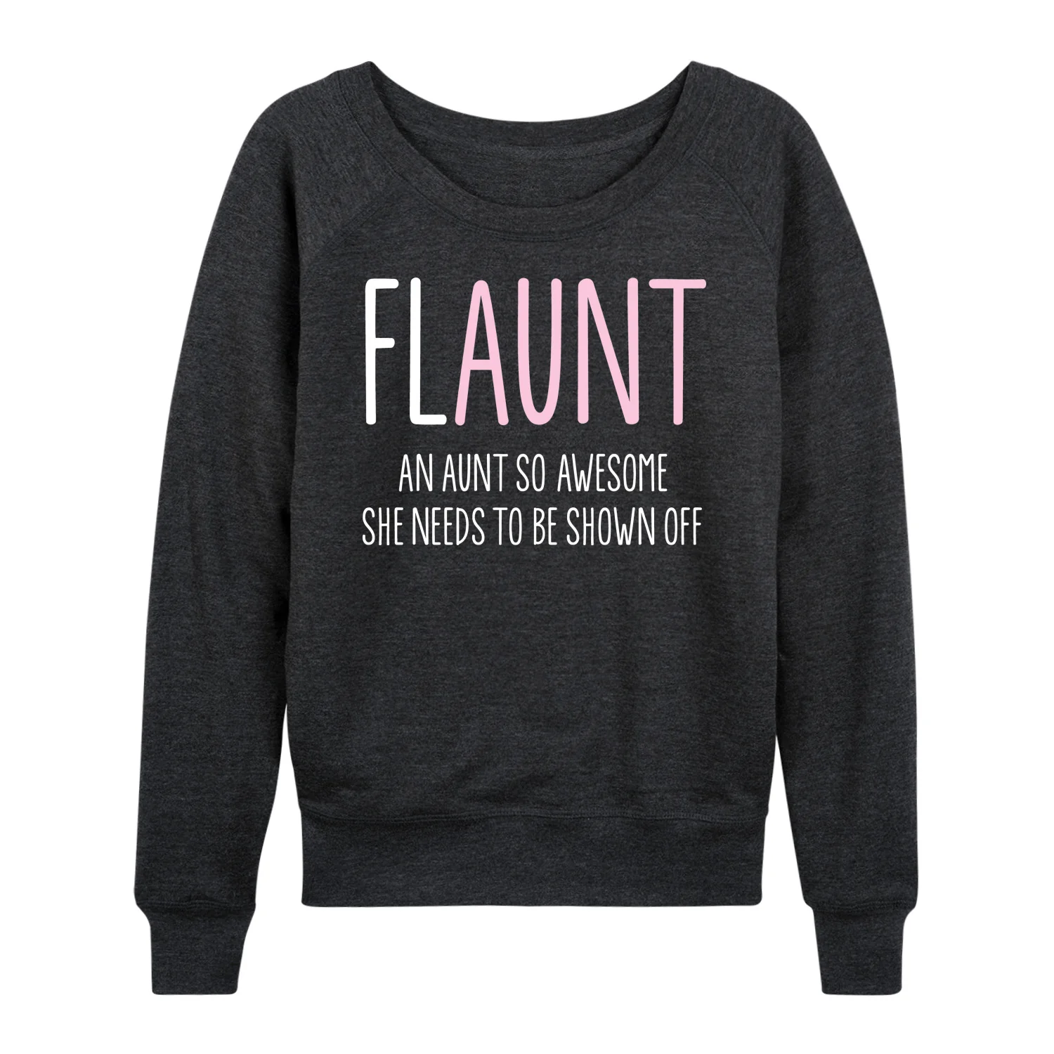 Instant Message - Flaunt Definition - Women's Lightweight French Terry Long Sleeve Shirt - Image 2