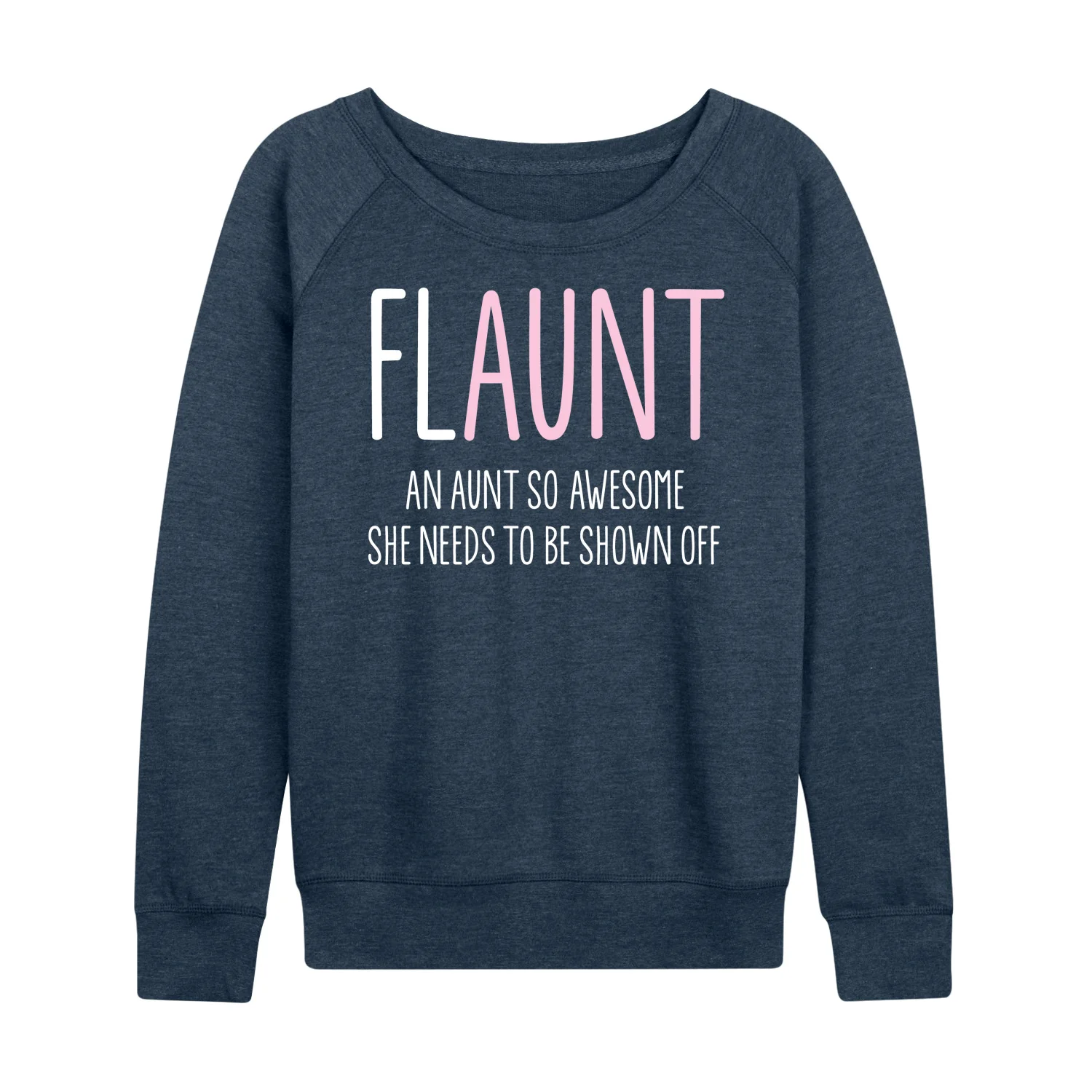 Instant Message - Flaunt Definition - Women's Lightweight French Terry Long Sleeve Shirt - Image 3
