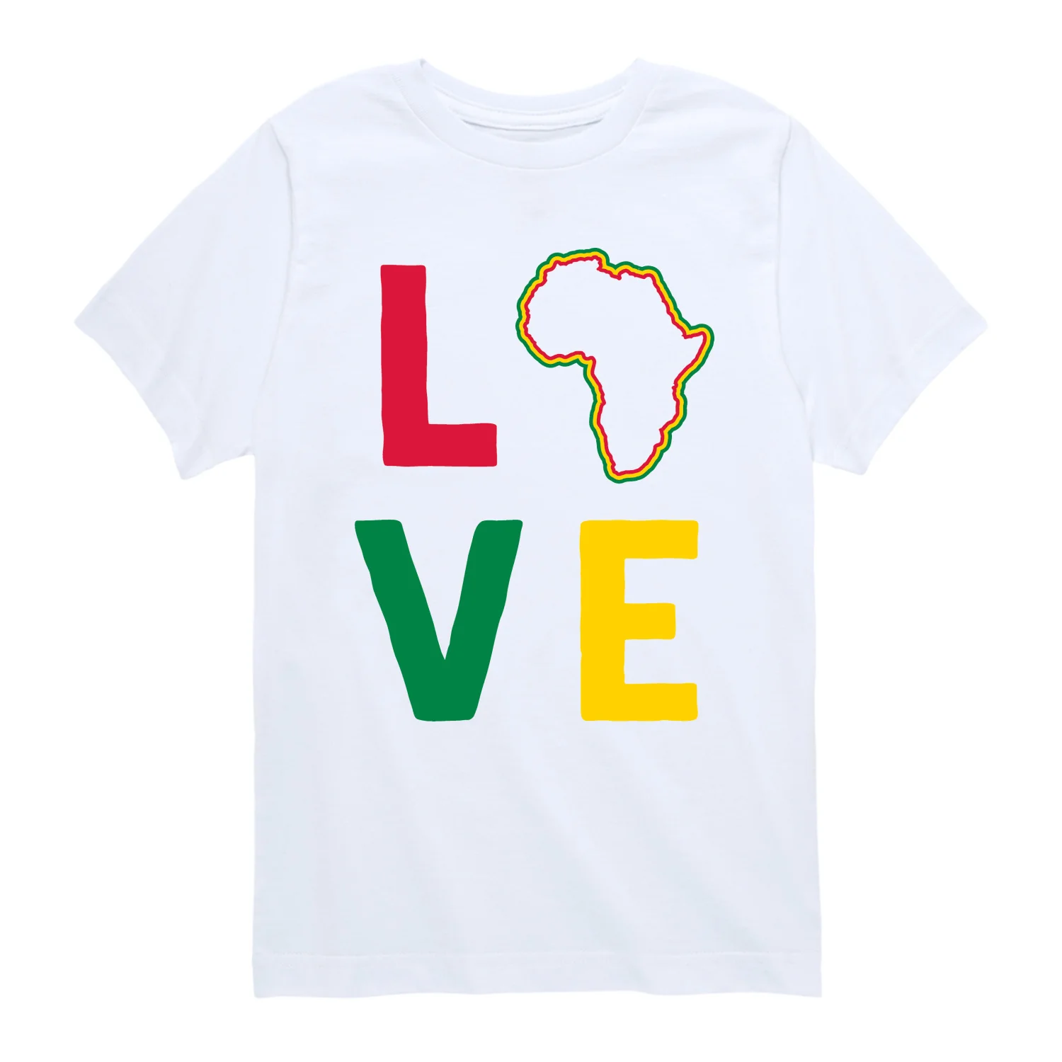 Instant Message - Love Africa - Youth Boys Short Sleeve Graphic T-Shirt - Image 5