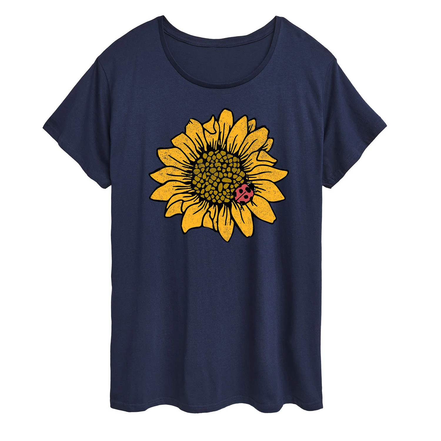 Instant Message - Sunflower Ladybug - Women's Short Sleeve Graphic T-Shirt - Image 5