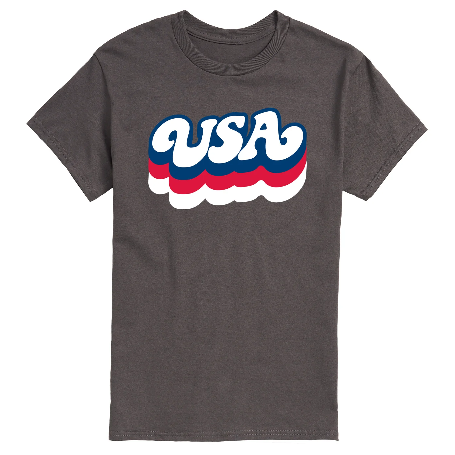 Instant Message - Retro USA - Men's Short Sleeve Graphic T-Shirt - Image 3