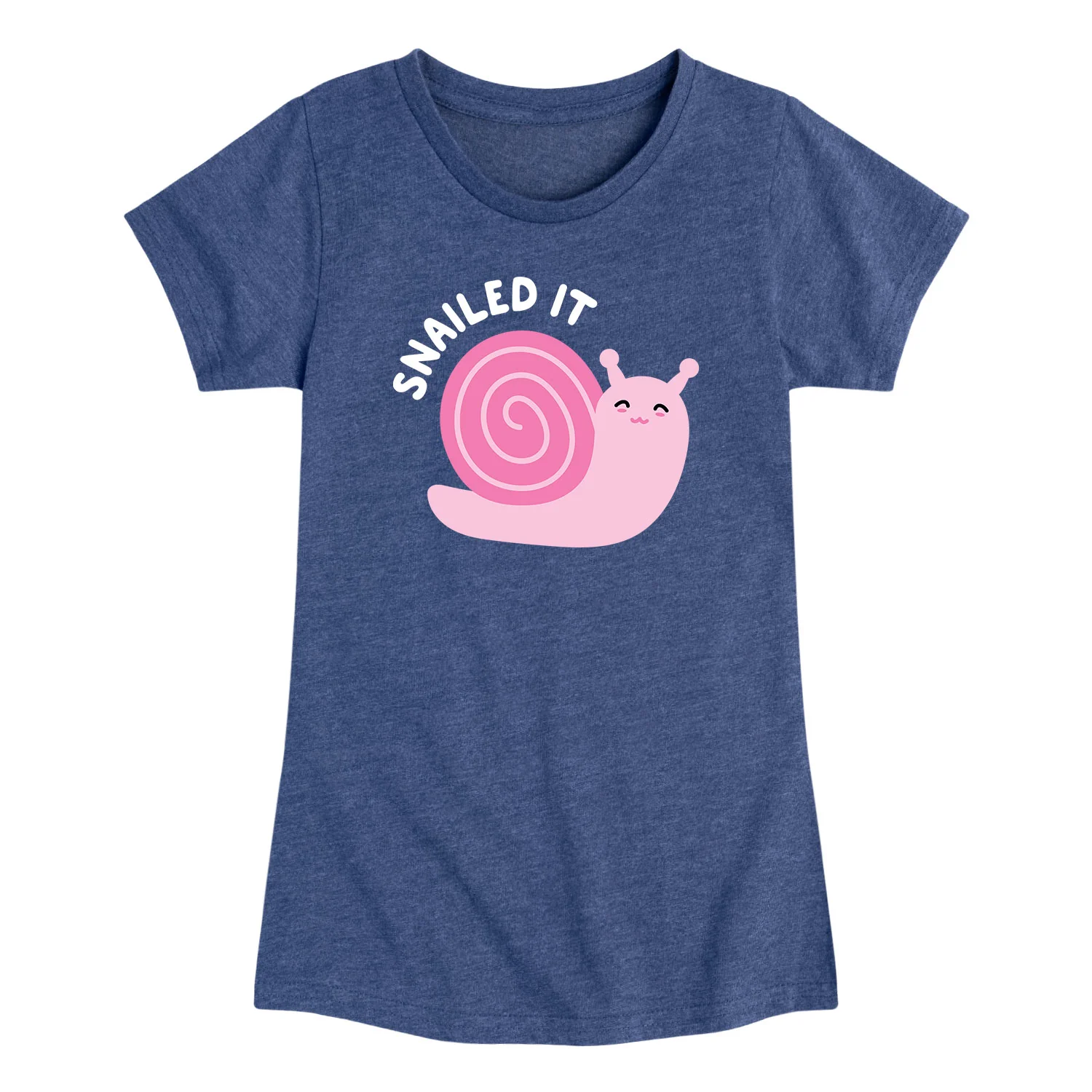 Instant Message - Snailed It - Youth Girls Short Sleeve T-shirt