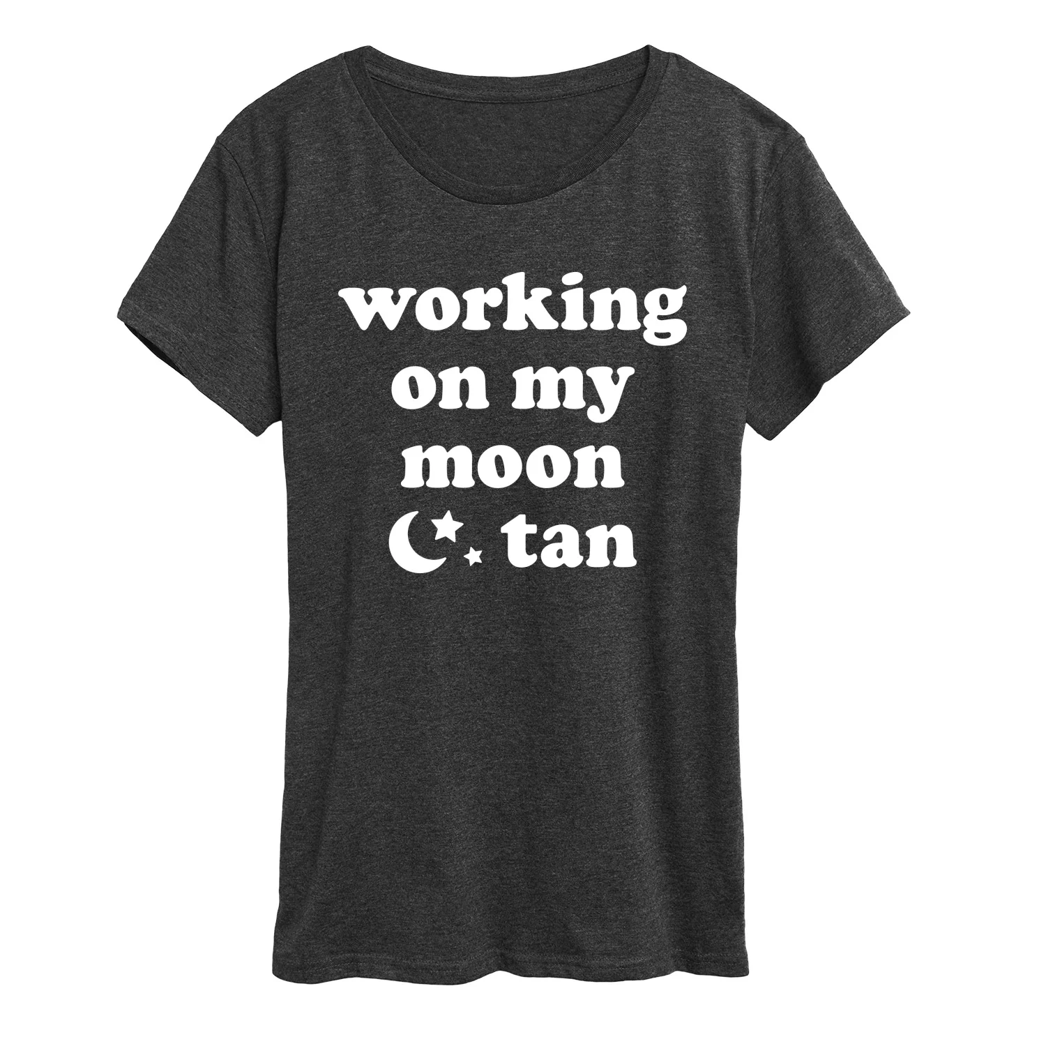 Instant Message - Working on my Moon Tan - Women's Short Sleeve Graphic T-Shirt - Image 5