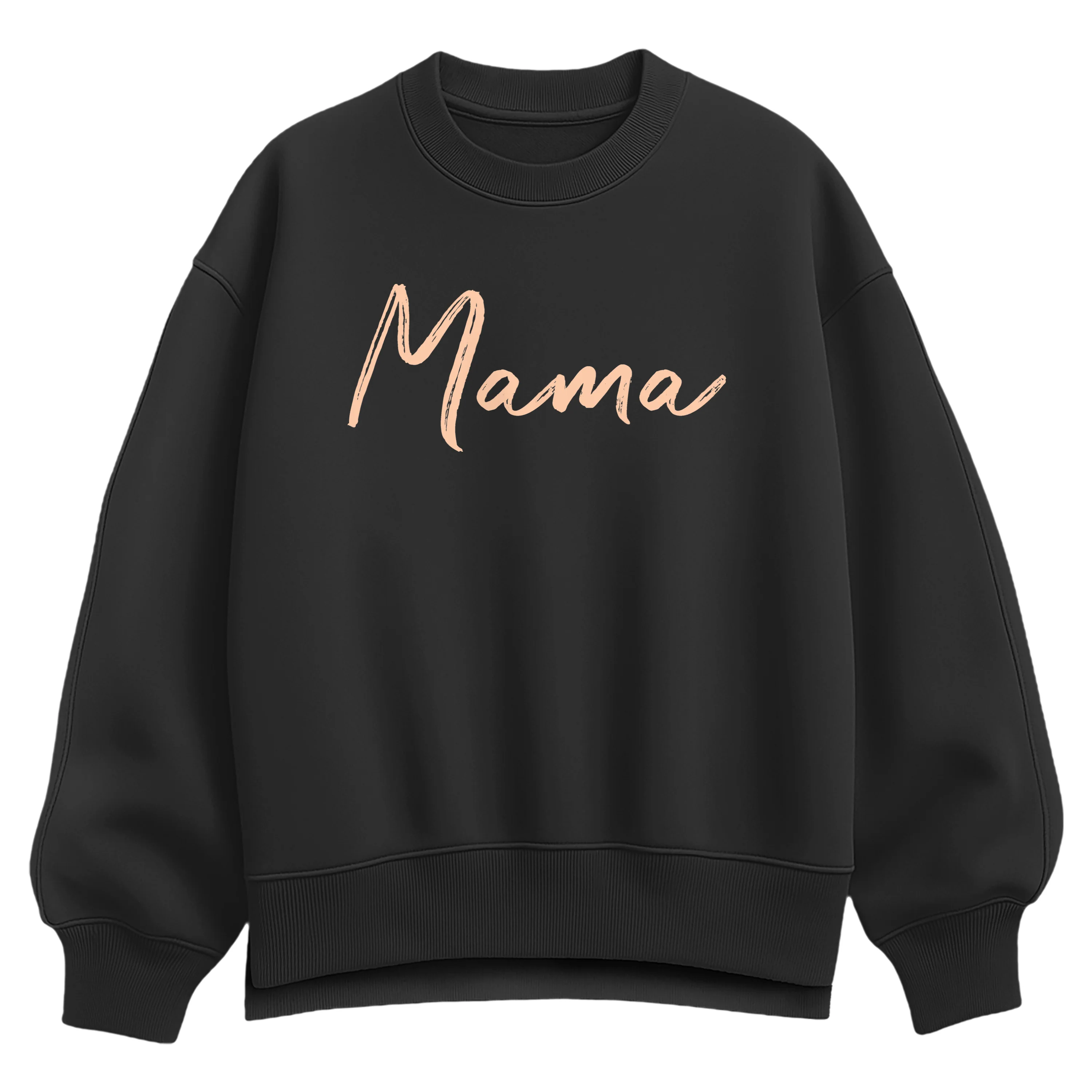 Instant Message - Mama Script - Women's Oversized Fleece Crew Sweatshirt
