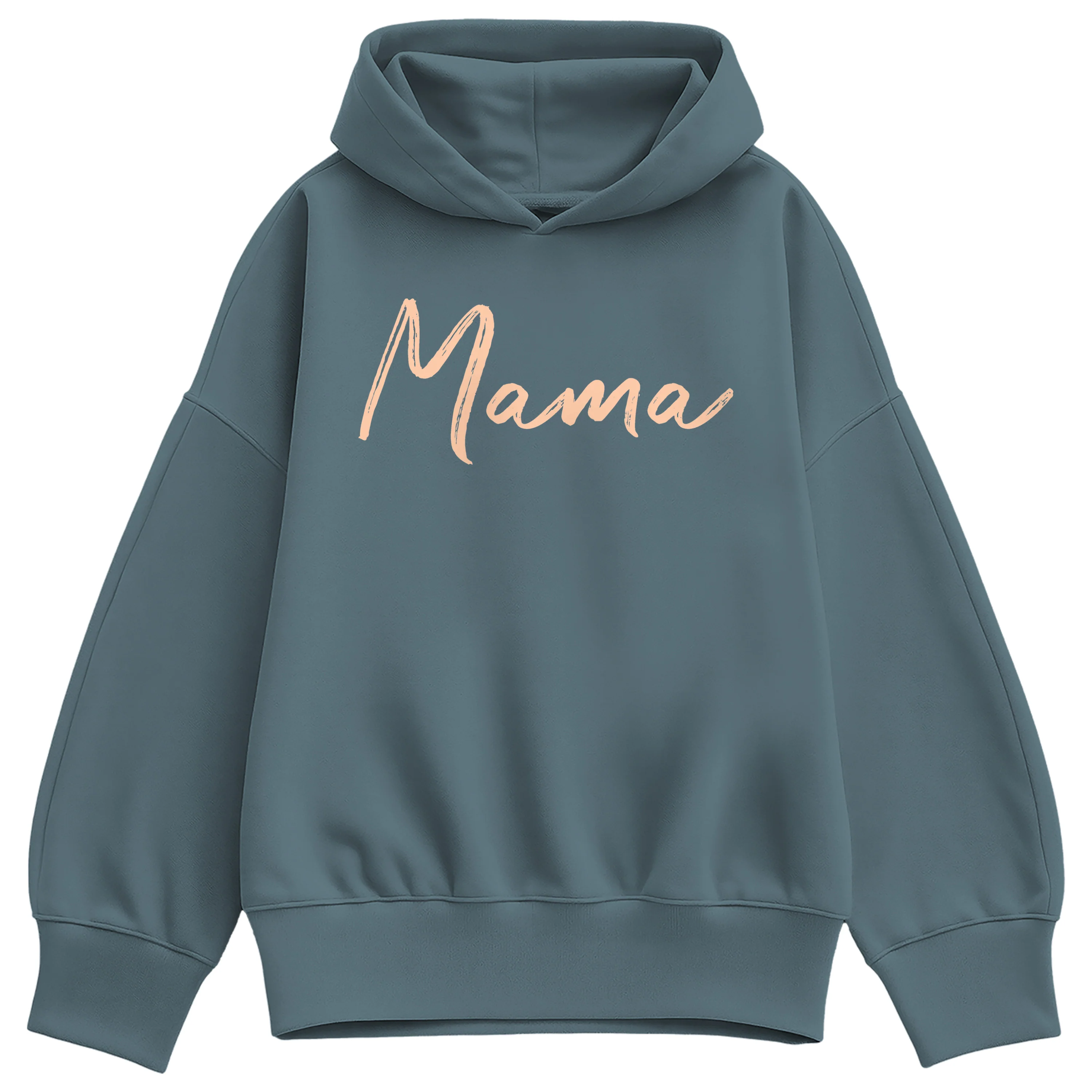 Instant Message - Mama Script - Women's Oversized Fleece Hoodie Sweatshirt - Image 2
