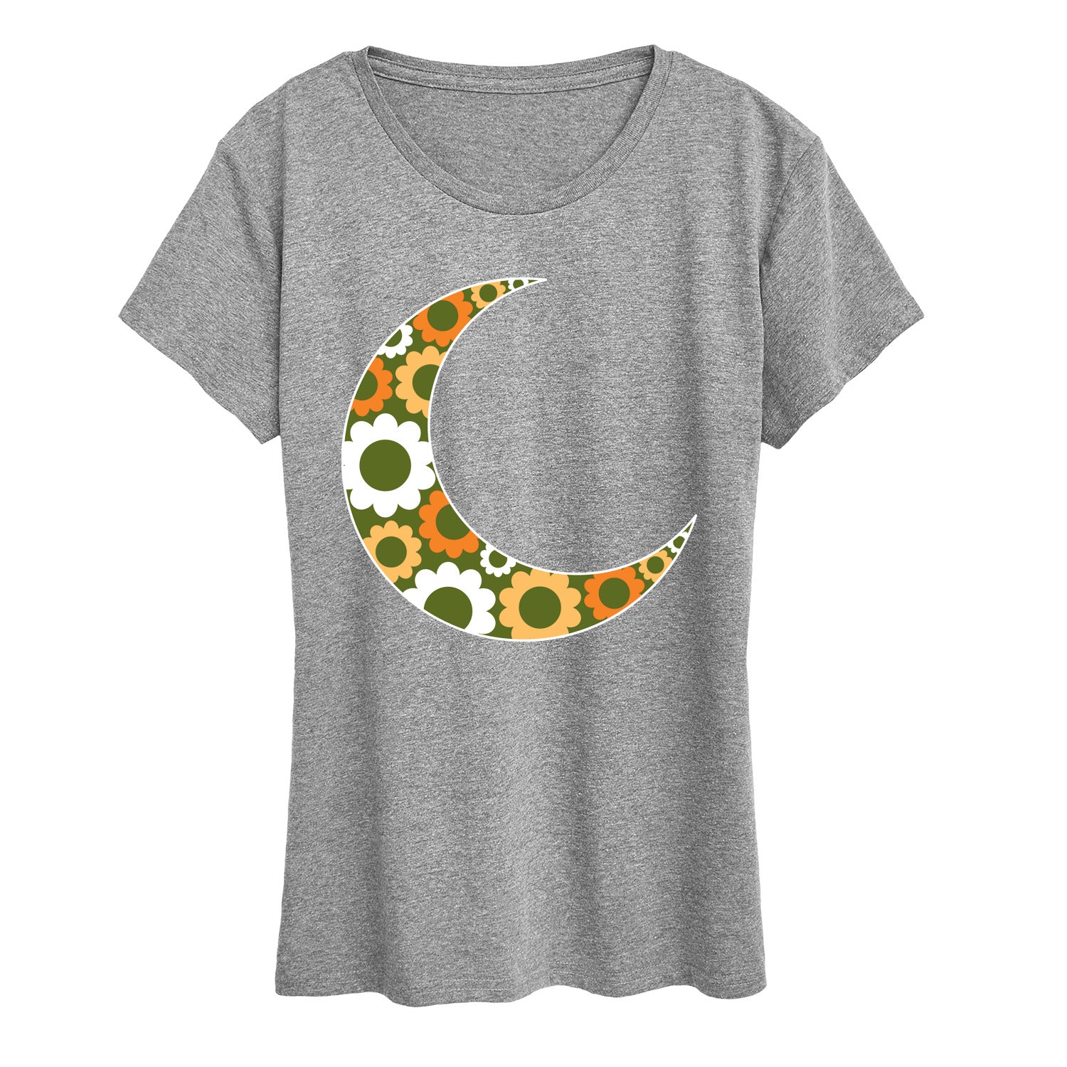 Instant Message - 70's Flower Moon - Women's Short Sleeve Graphic T-Shirt - Image 4