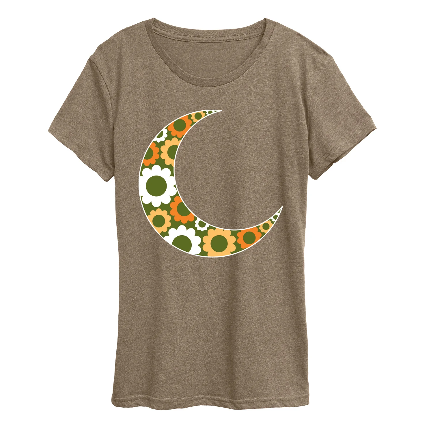 Instant Message - 70's Flower Moon - Women's Short Sleeve Graphic T-Shirt - Image 6