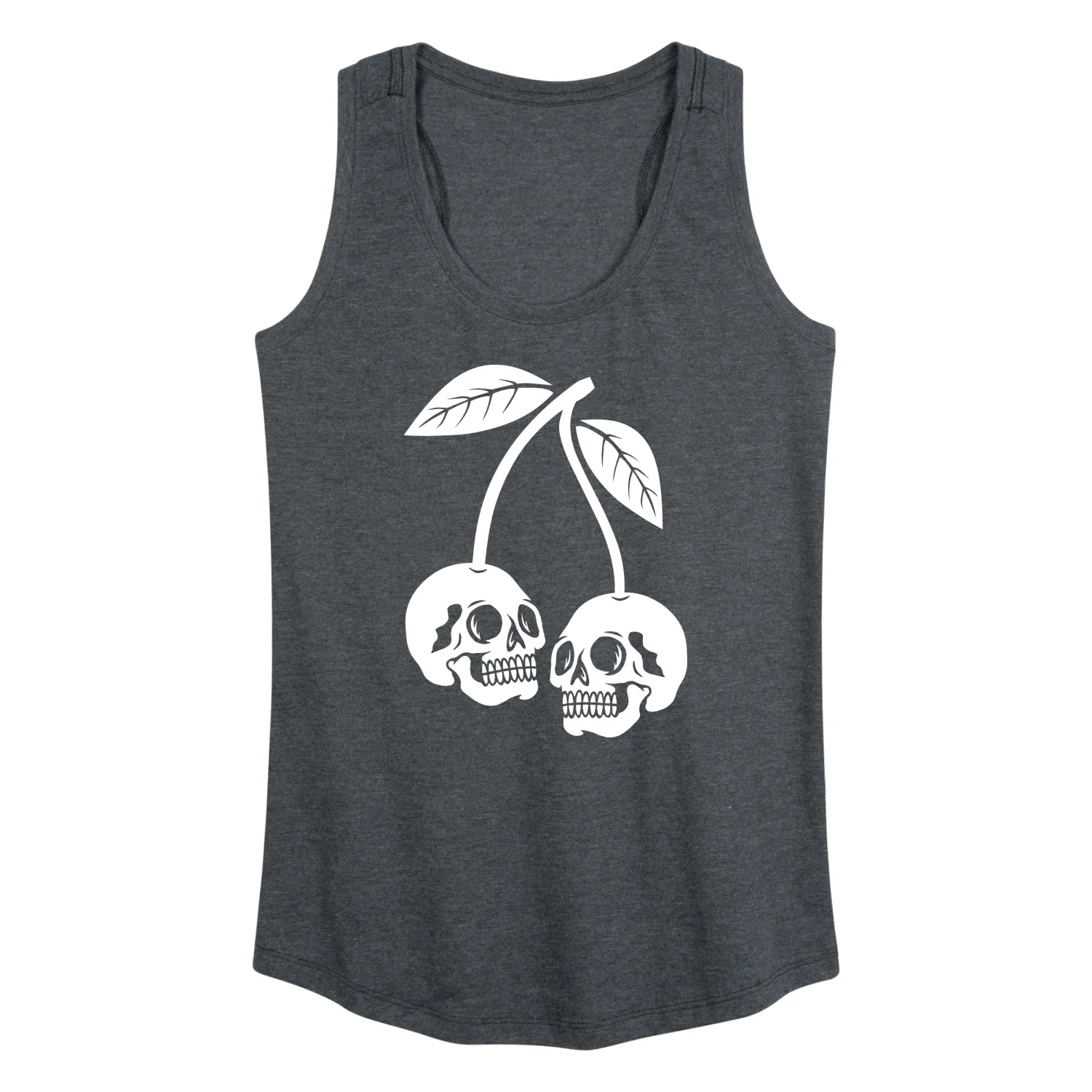 Instant Message - Skull Cherries - Women's Racerback Graphic Tank - Image 3