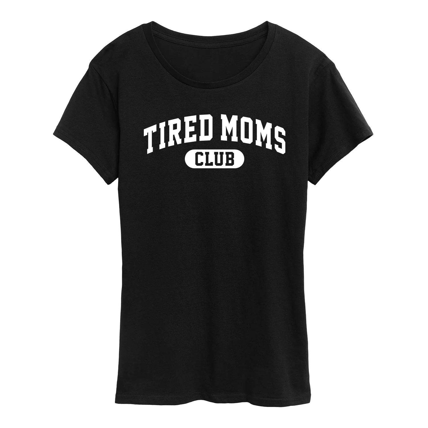 Instant Message - Tired Moms Club - Women's Short Sleeve Graphic T-Shirt