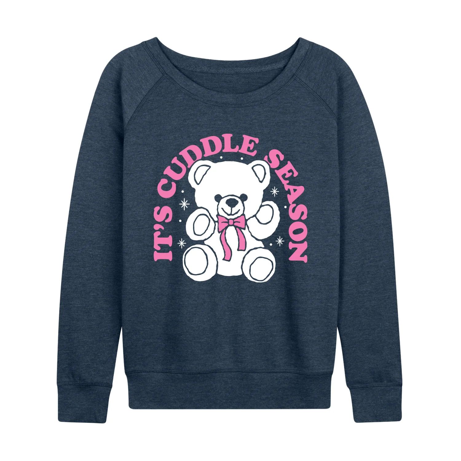 Instant Message - Its Cuddle Season - Women's French Terry Long Sleeve Pullover - Image 3