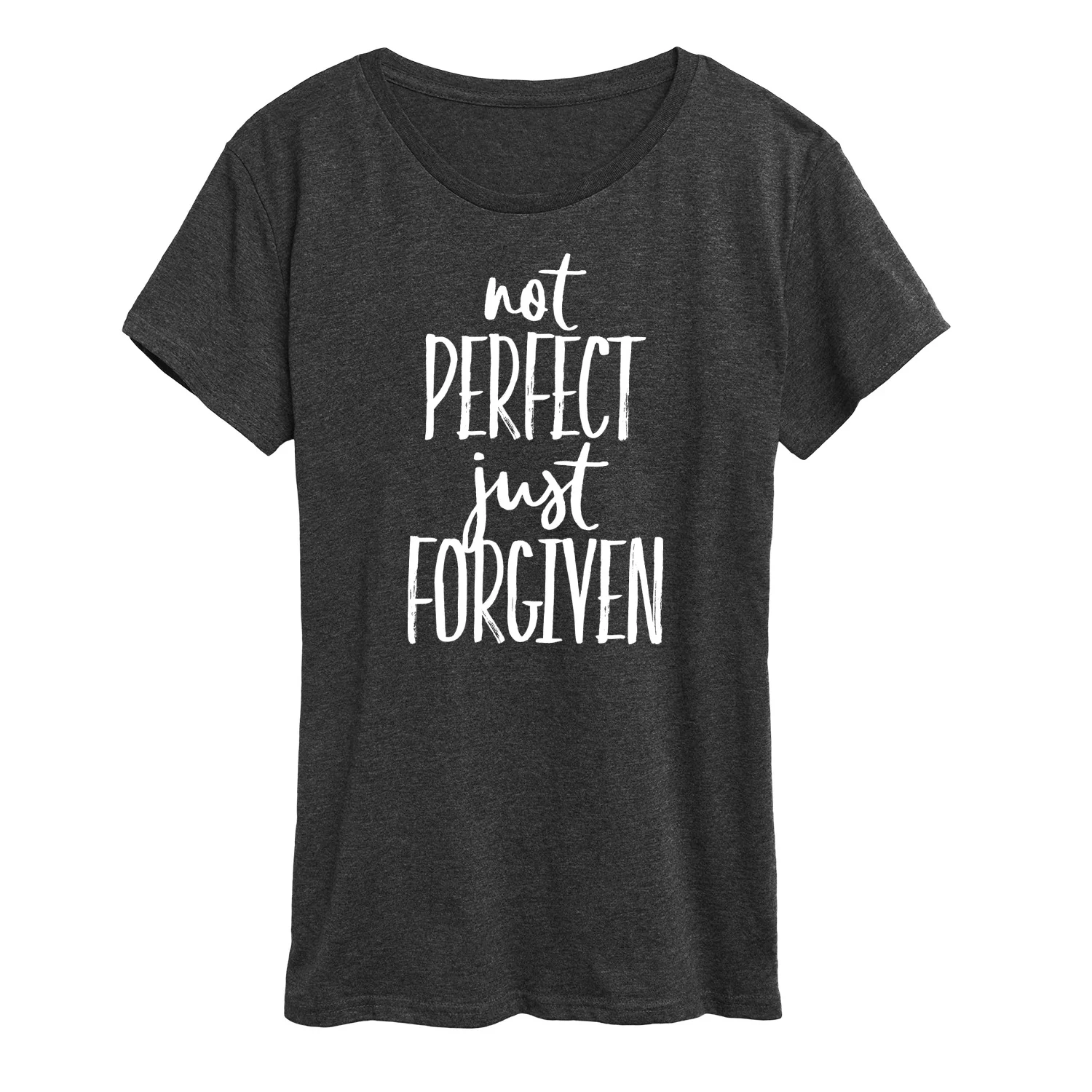 Instant Message - Not Perfect Just Forgiven - Women's Short Sleeve Graphic T-Shirt - Image 2