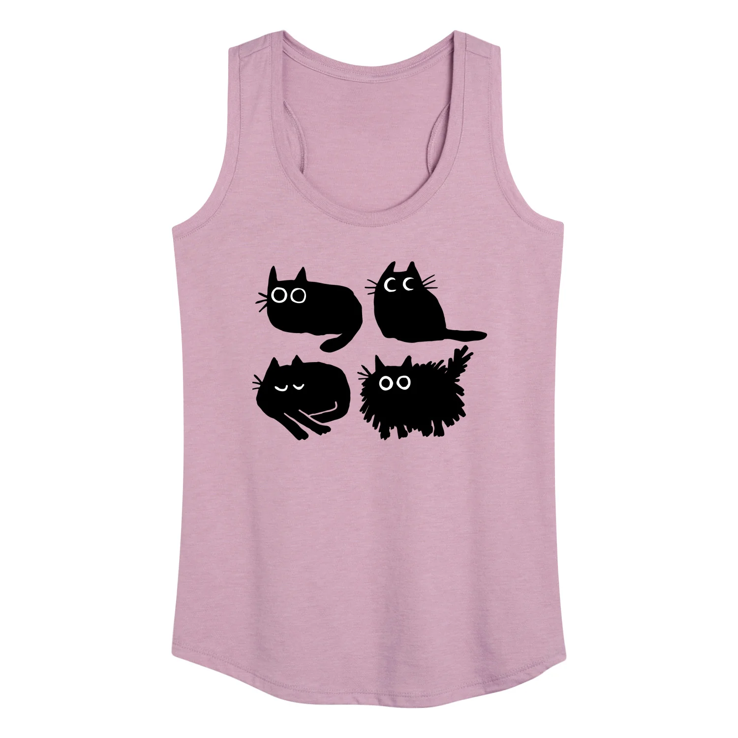 Instant Message - Sketched Black Cats - Women's Racerback Tank Top - Image 3