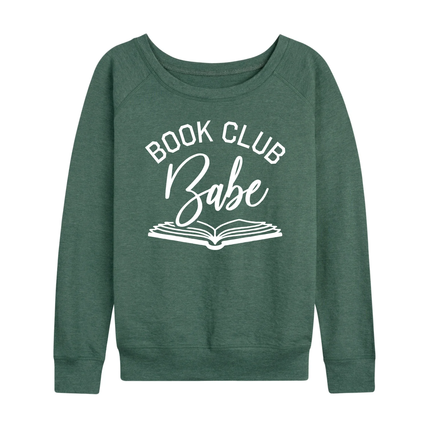 Instant Message - Book Club Babe - Women's Lightweight French Terry Long Sleeve Shirt - Image 3